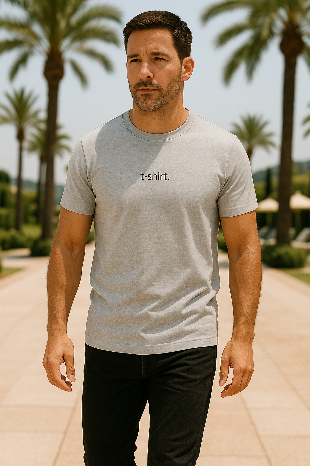 simple. t-shirt. light-heather.