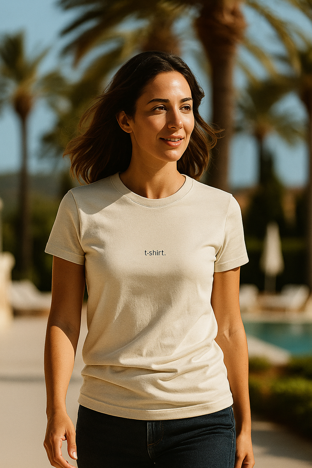 simple. t-shirt. natural-raw.