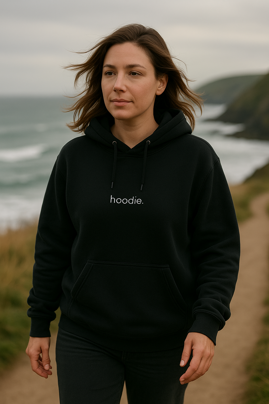 simple. hoodie. black.