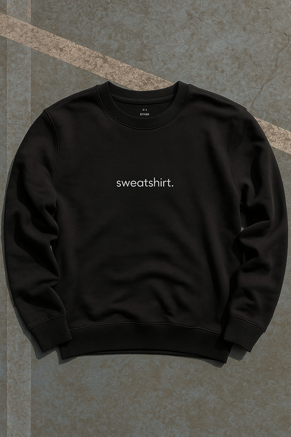 simple. sweatshirt. charcoal.
