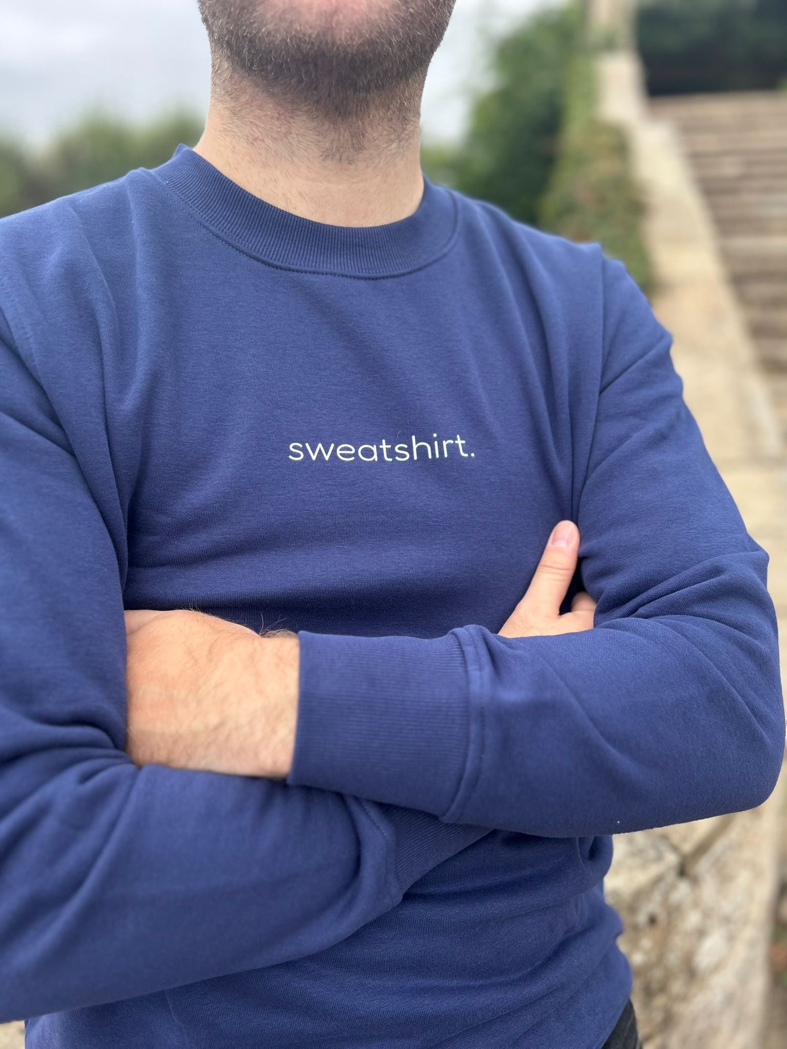 simple. sweatshirt. french-navy.