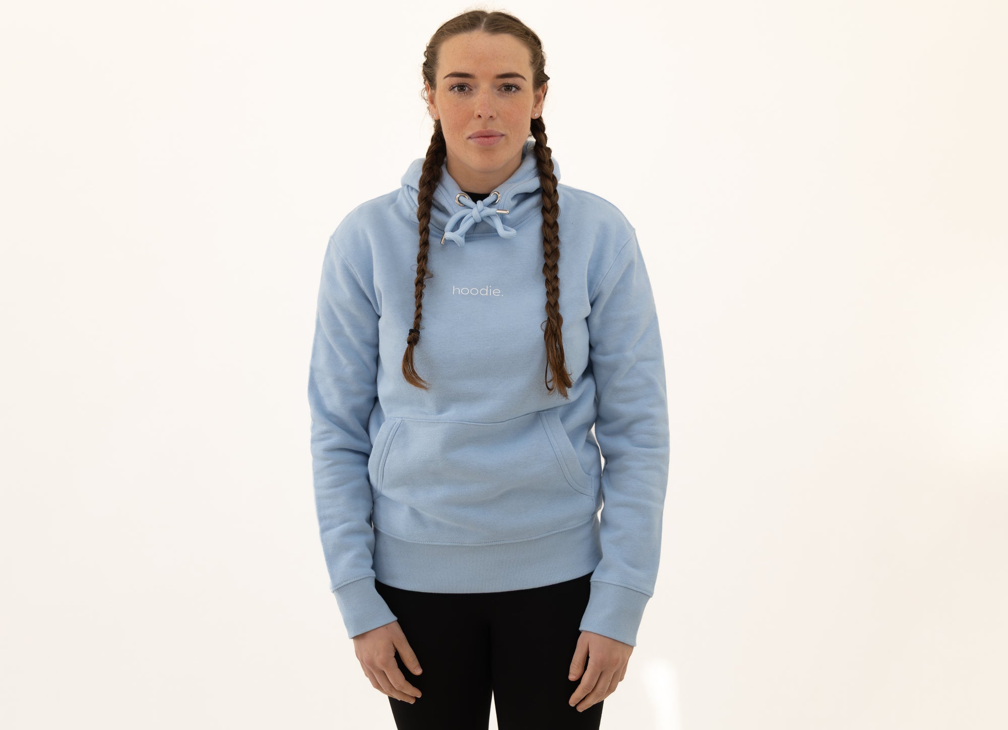 simple. hoodie. light-blue.