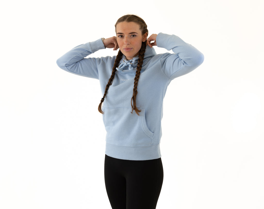 simple. hoodie. light-blue.