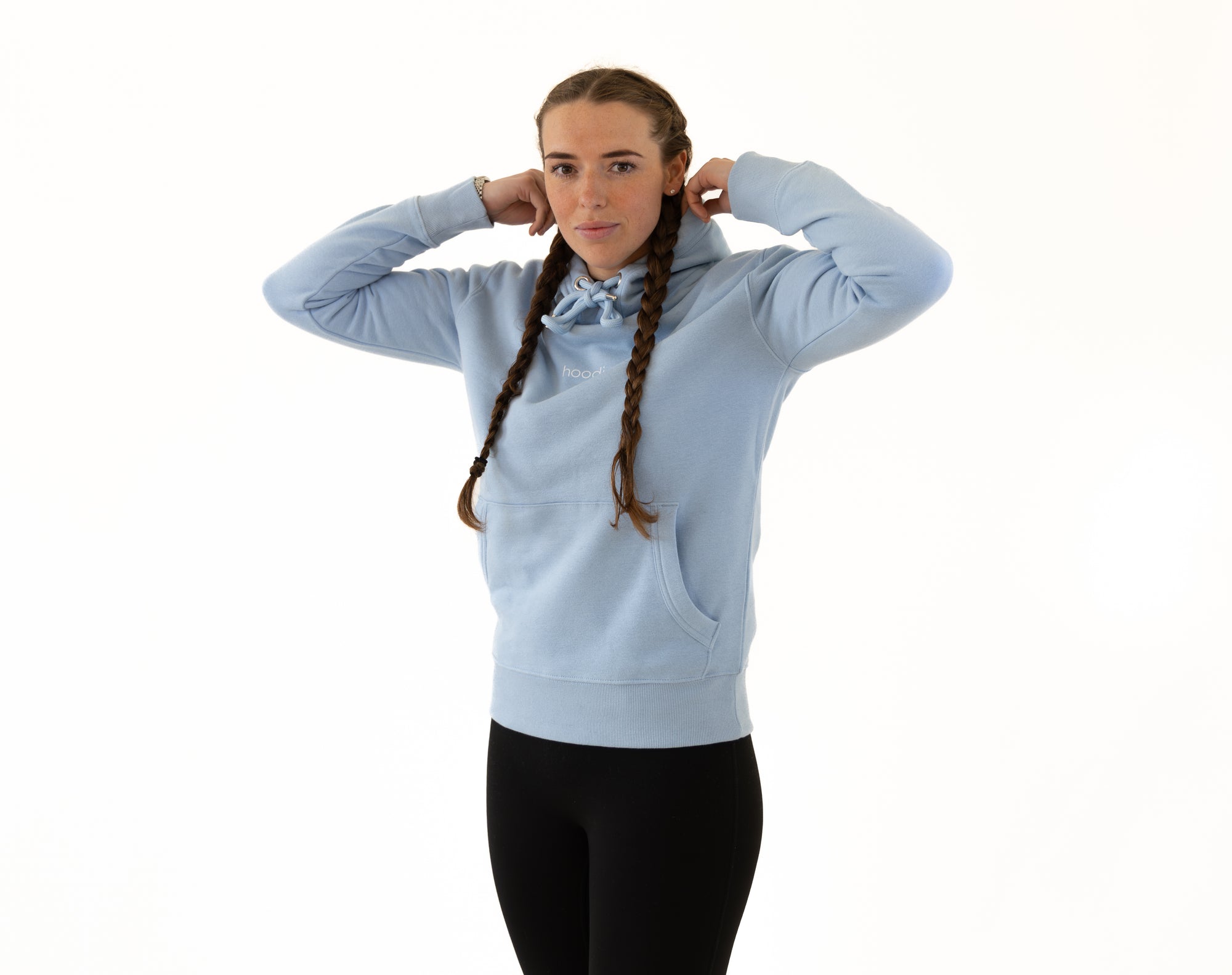 simple. hoodie. light-blue.
