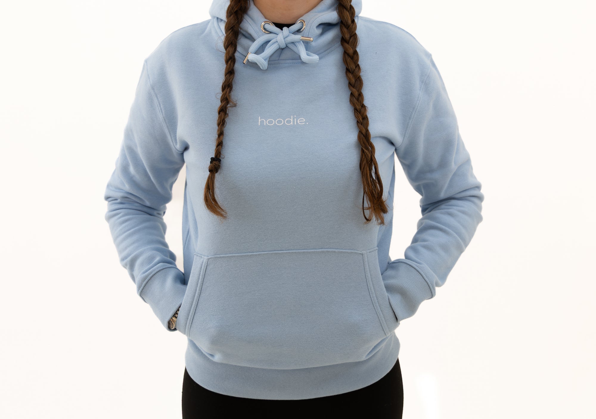 simple. hoodie. light-blue.