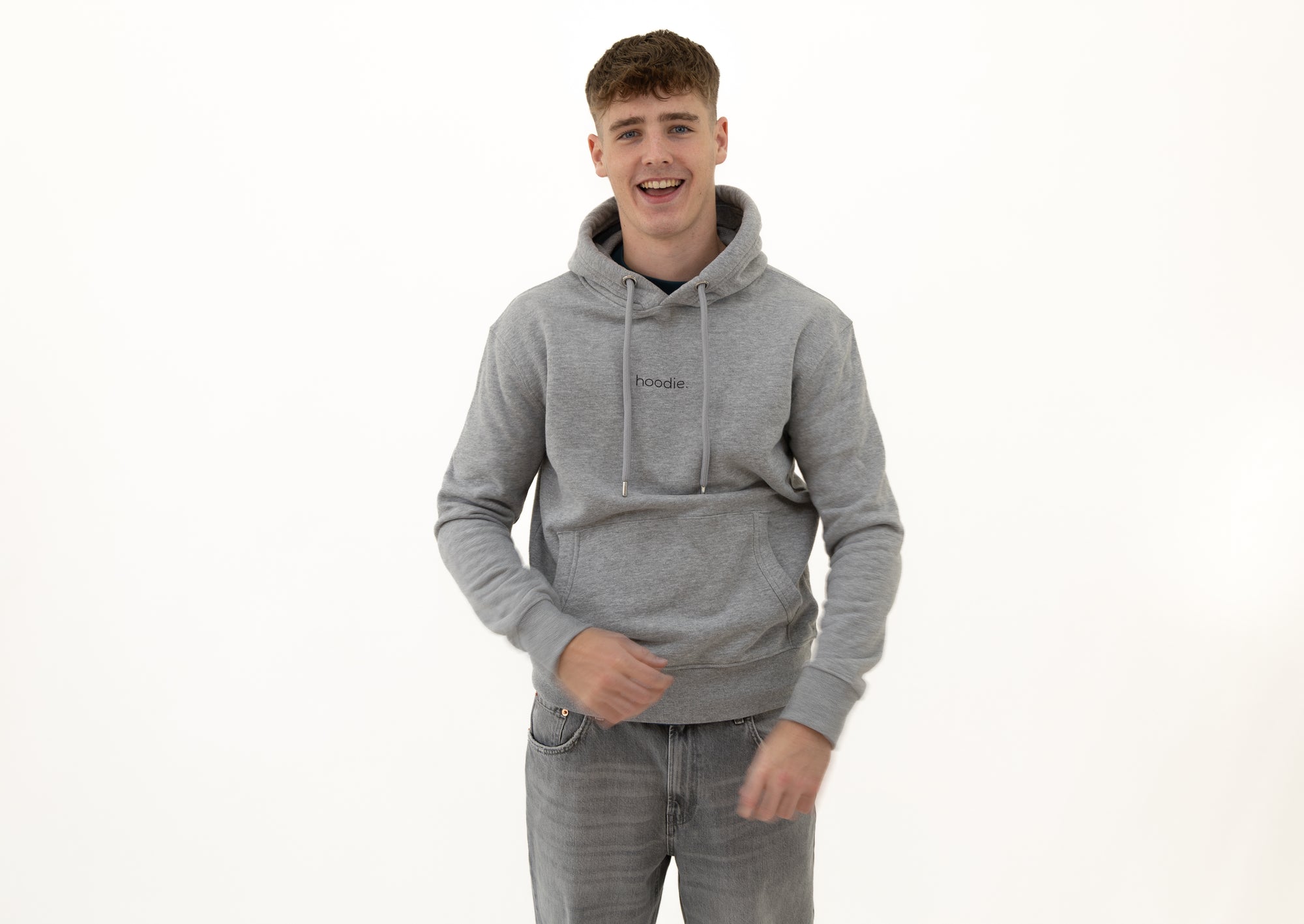 simple. hoodie. grey-marl.