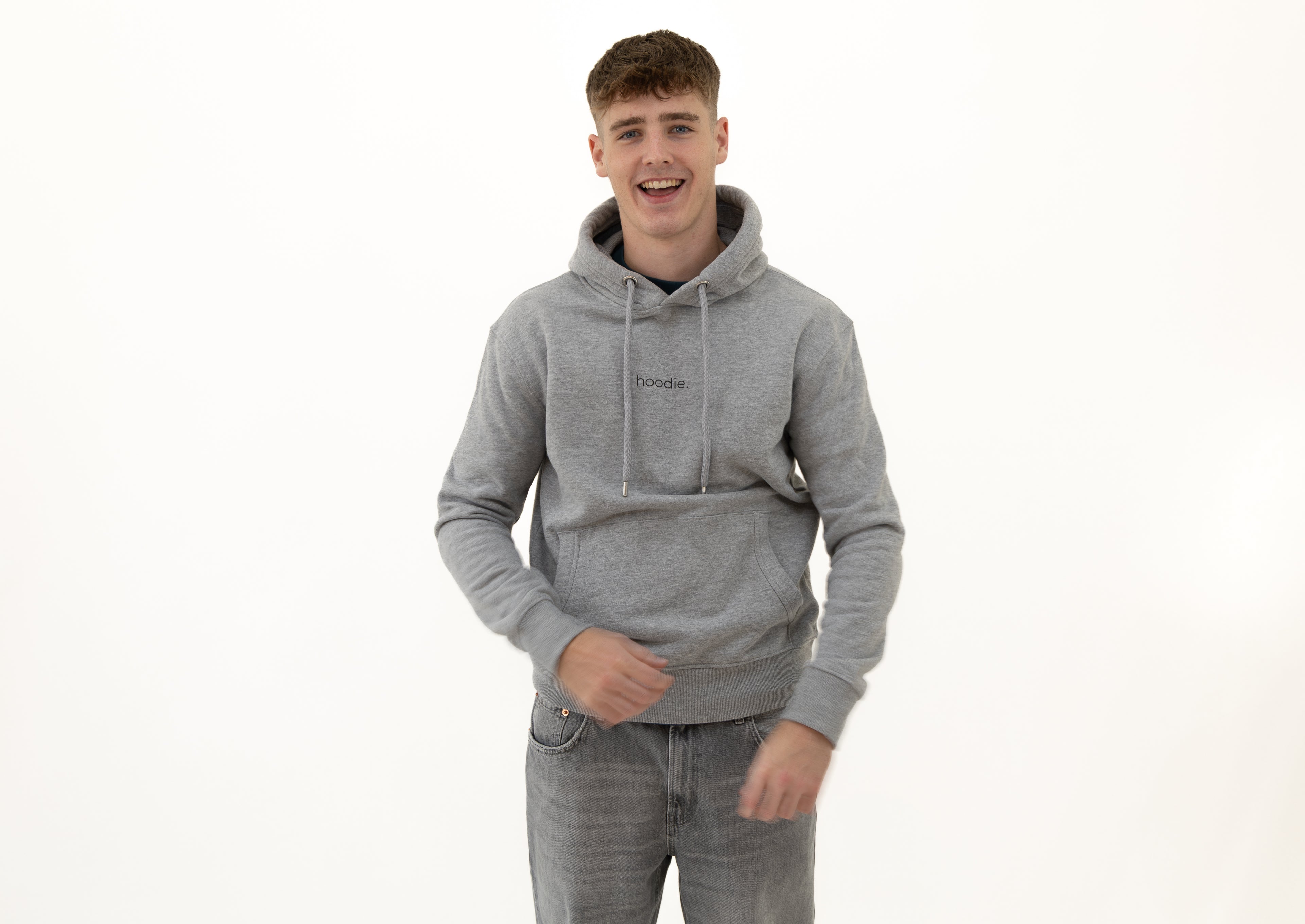 simple. hoodie. grey-marl.