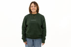 simple. sweatshirt. forest-green.