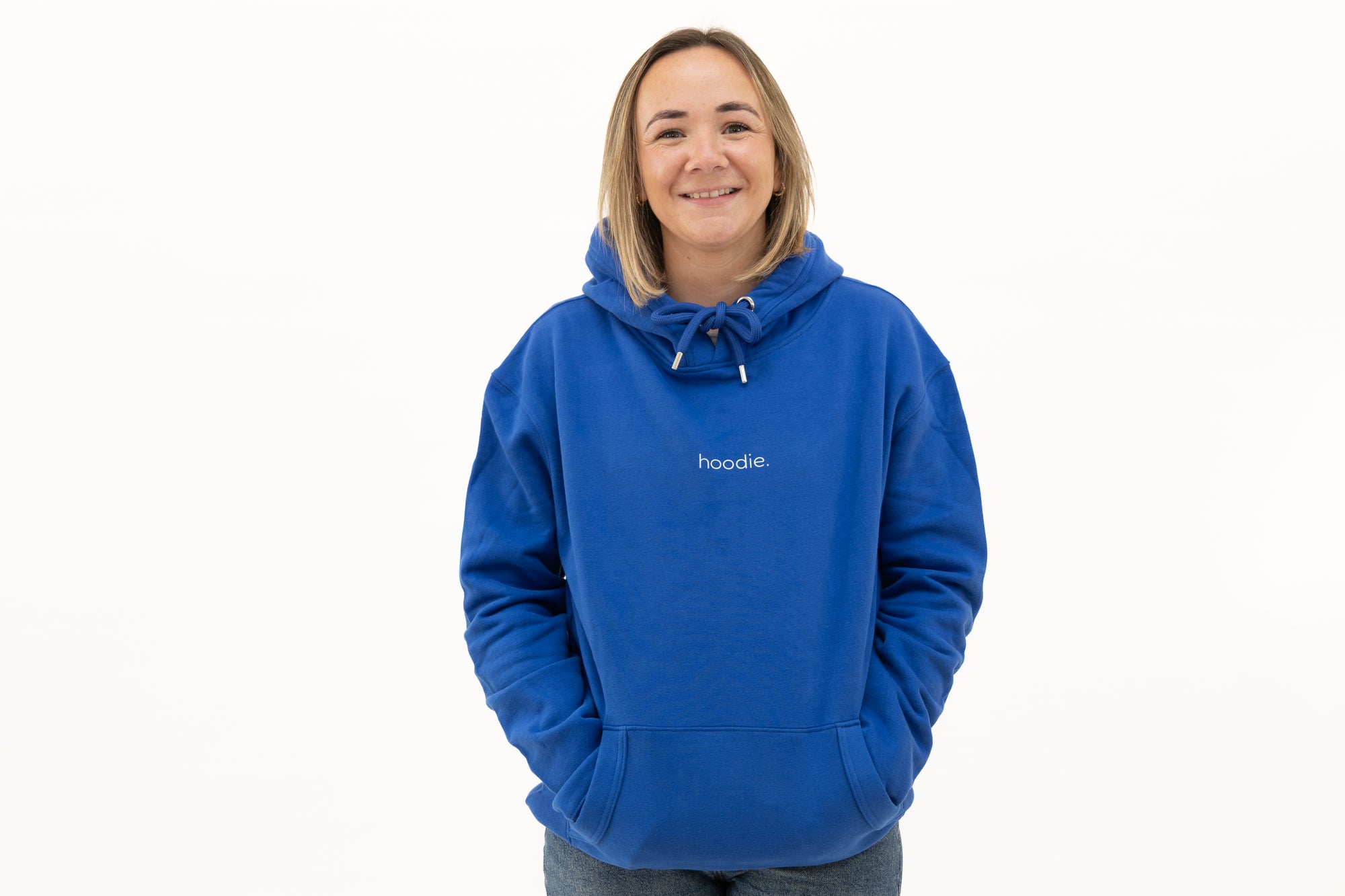 simple. hoodie. royal.
