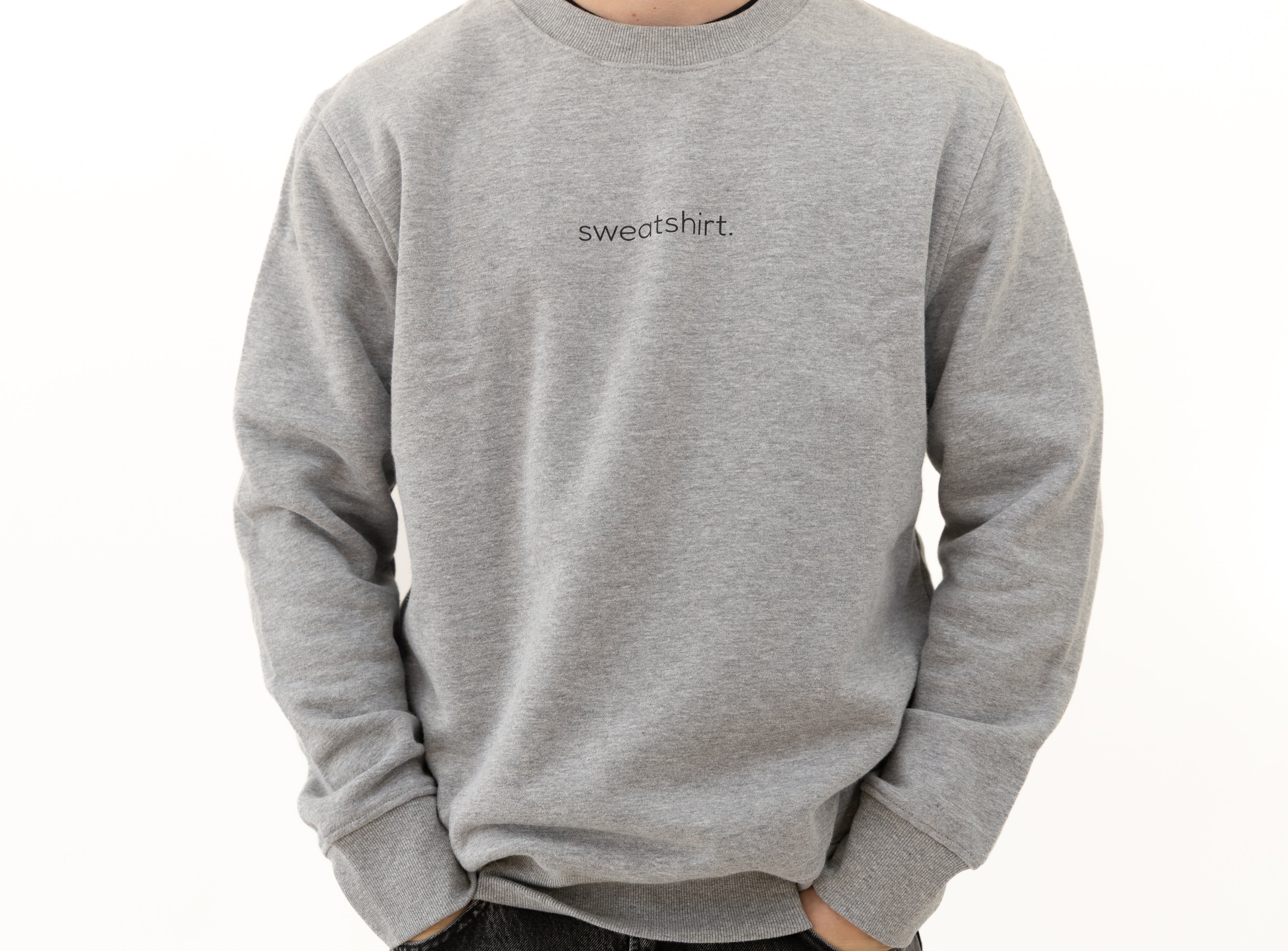 simple. sweatshirt. grey-marl.