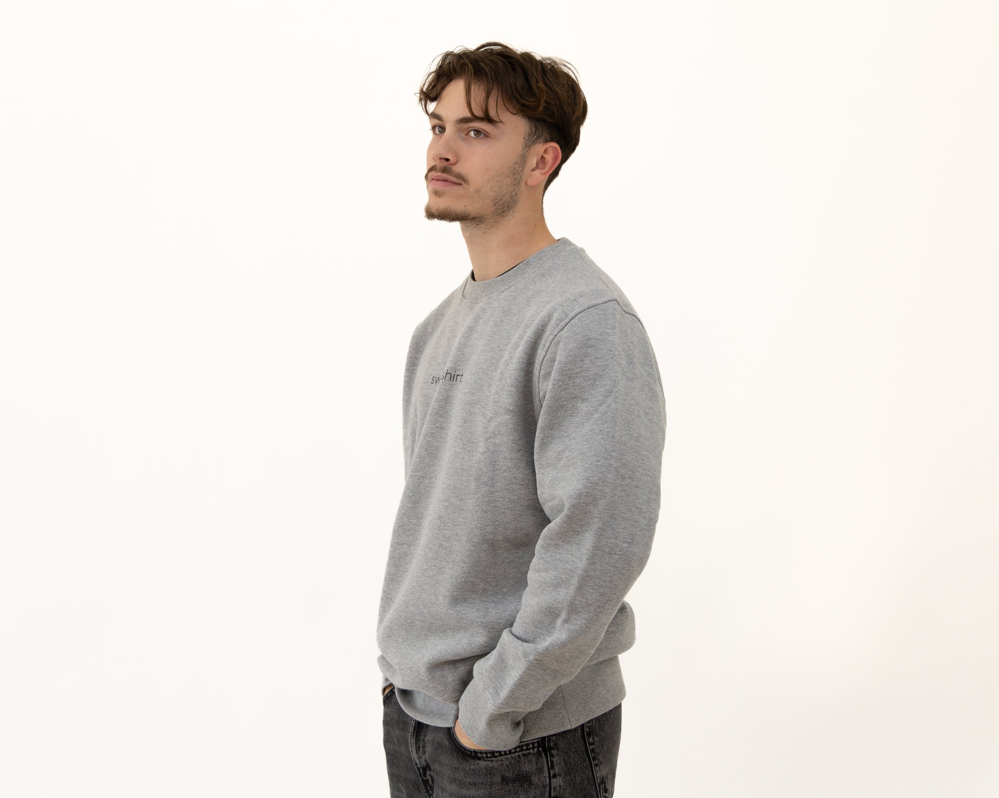 simple. sweatshirt. grey-marl.