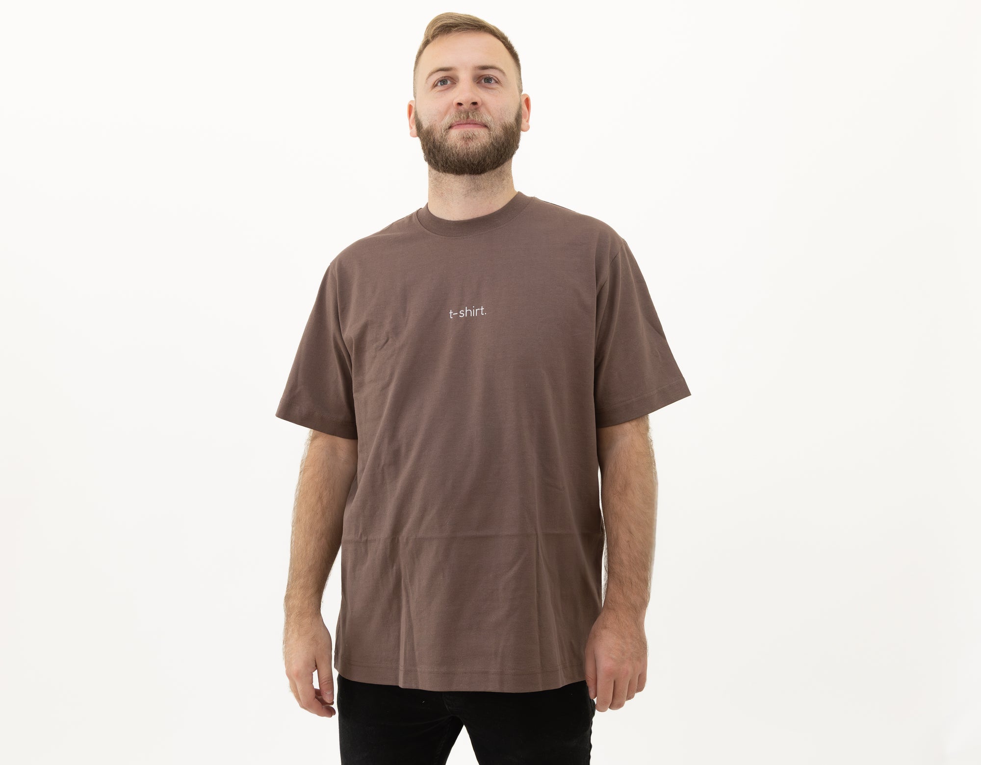 simple. t-shirt. mocha.