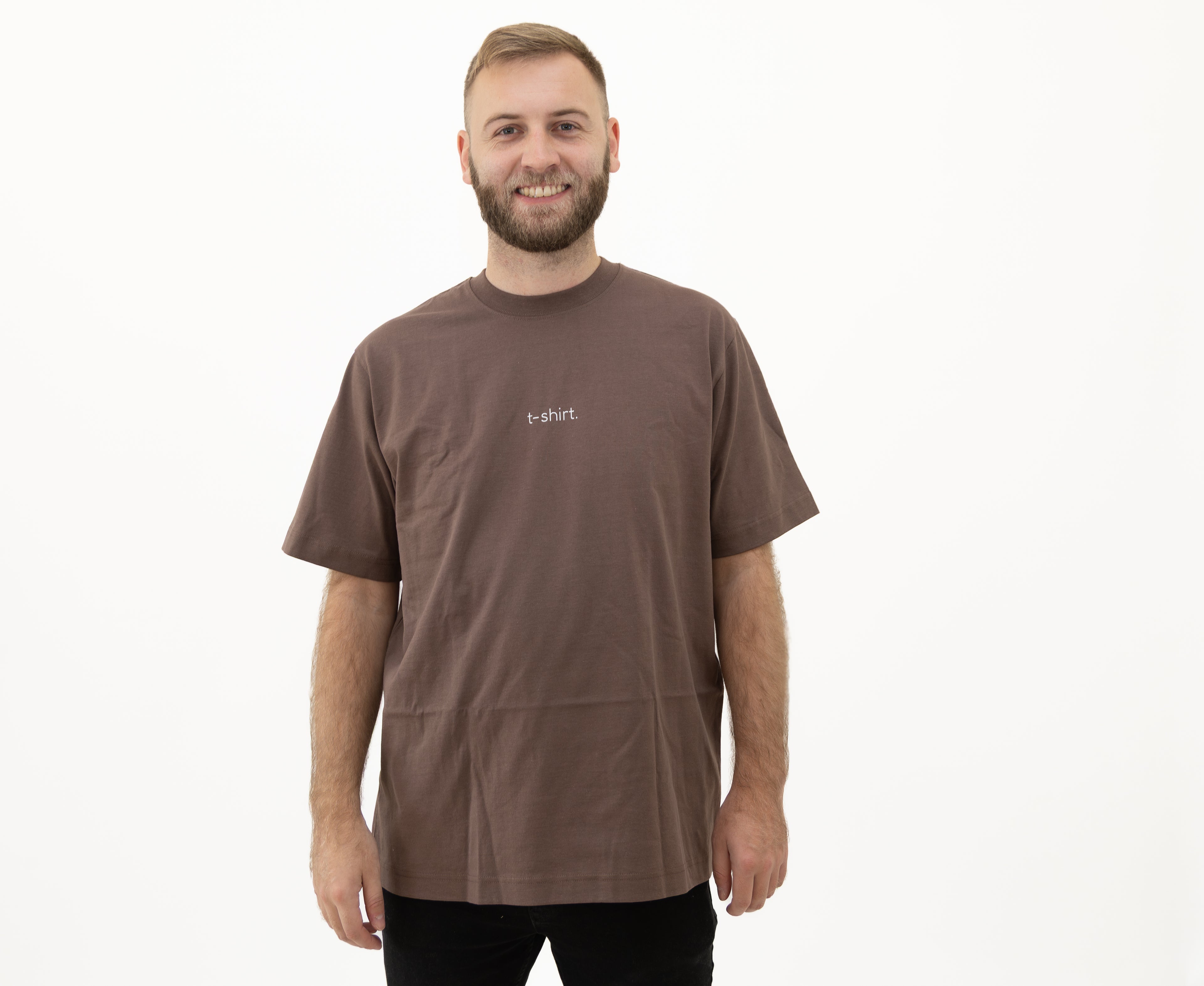 simple. t-shirt. mocha.