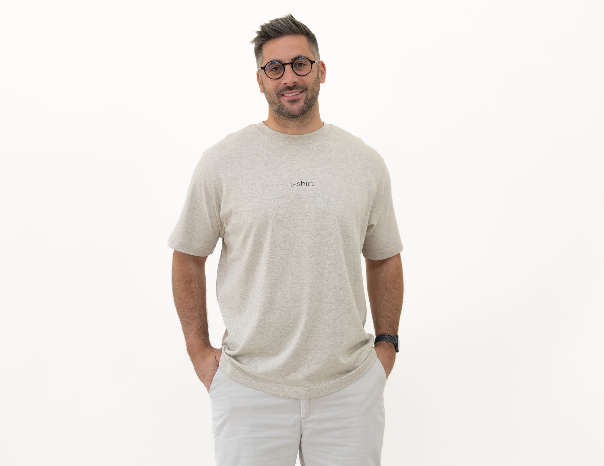 simple. t-shirt. heather-haze.