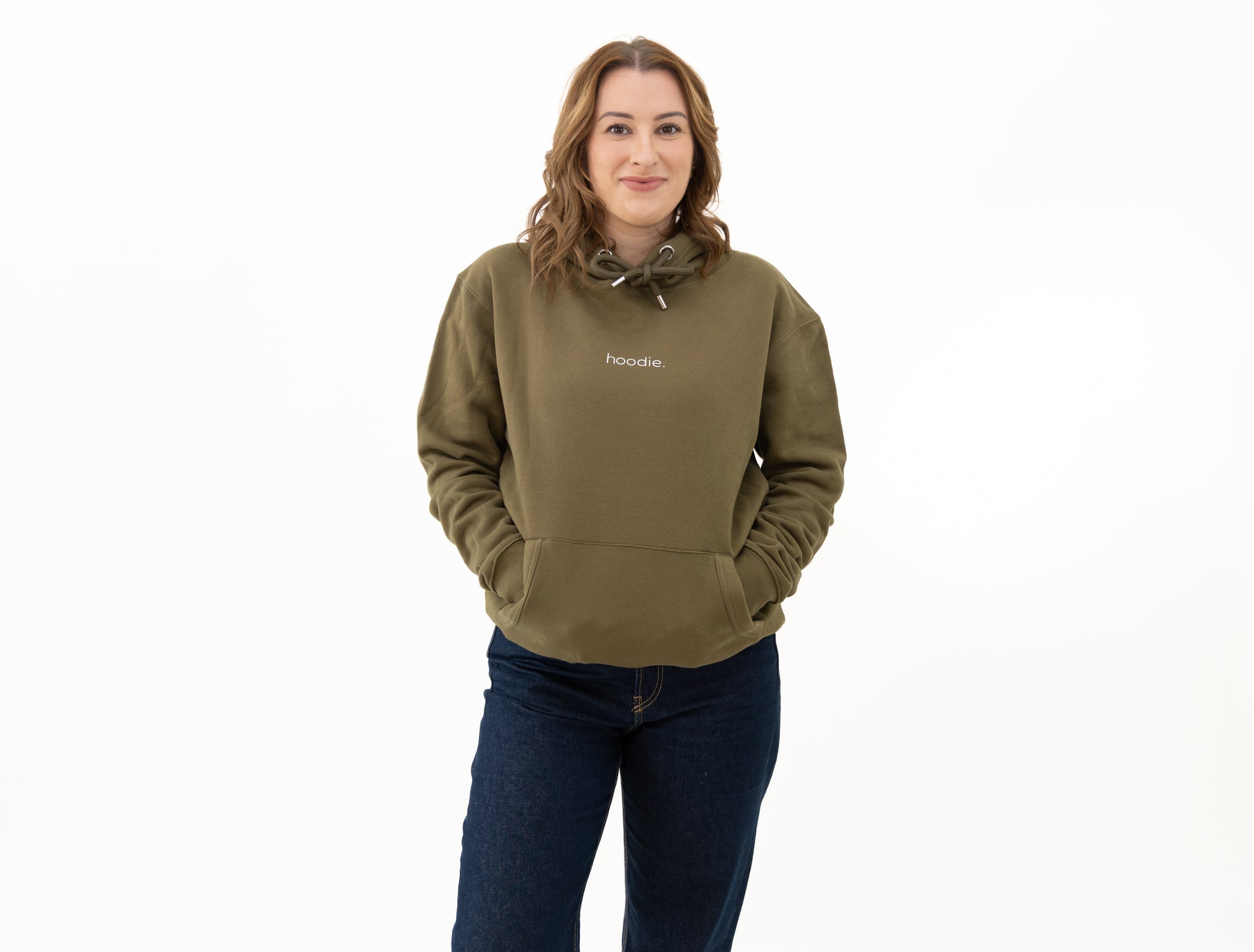 simple. hoodie. khaki.