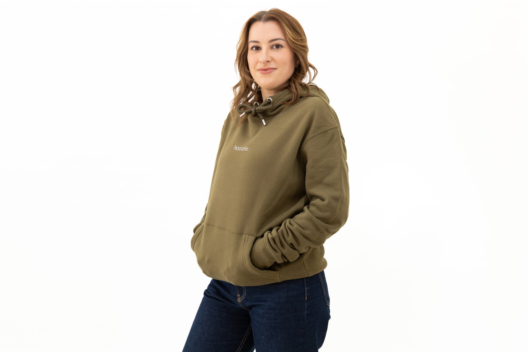 simple. hoodie. khaki.