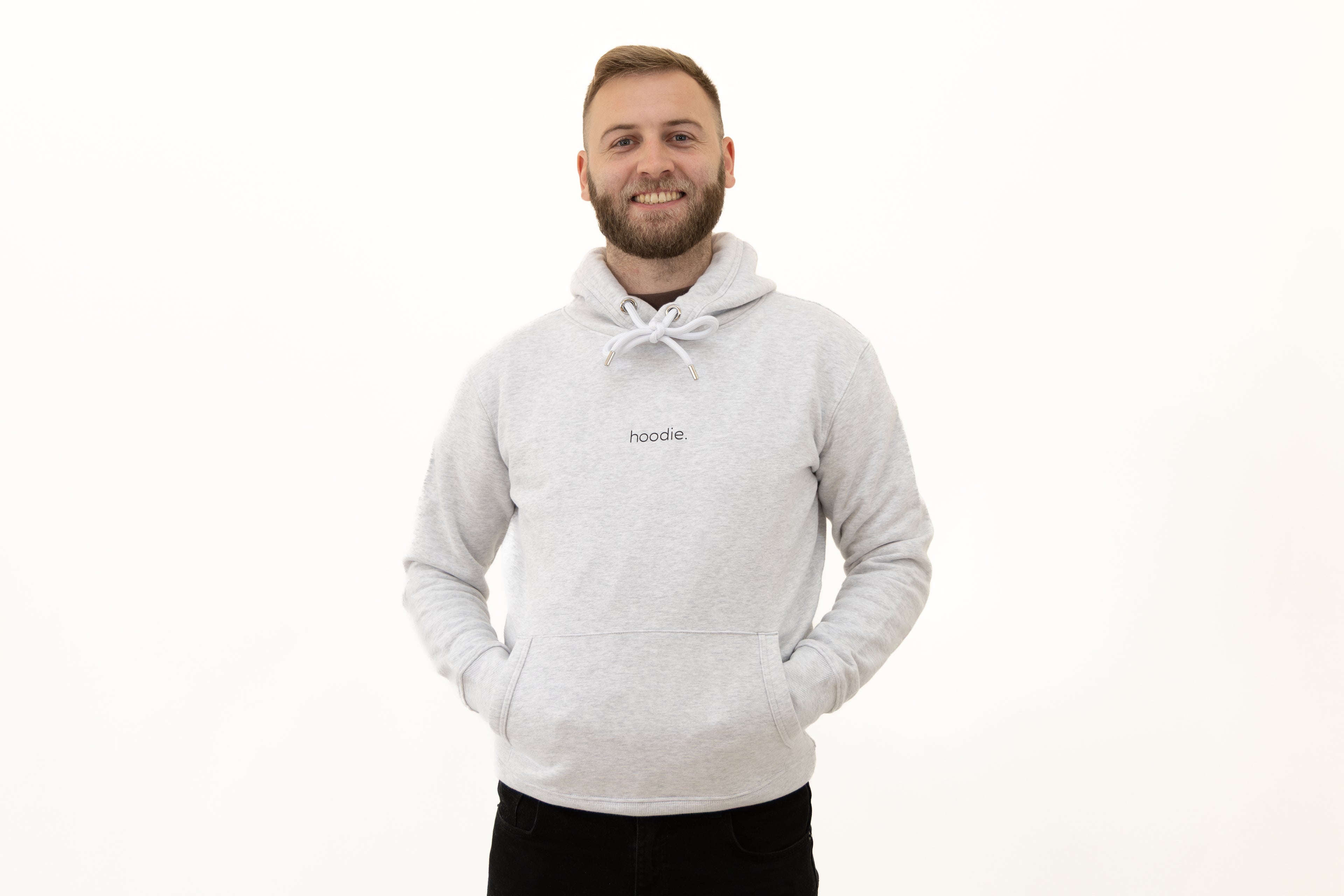 simple. hoodie. ash-grey.