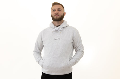 simple. hoodie. ash-grey.