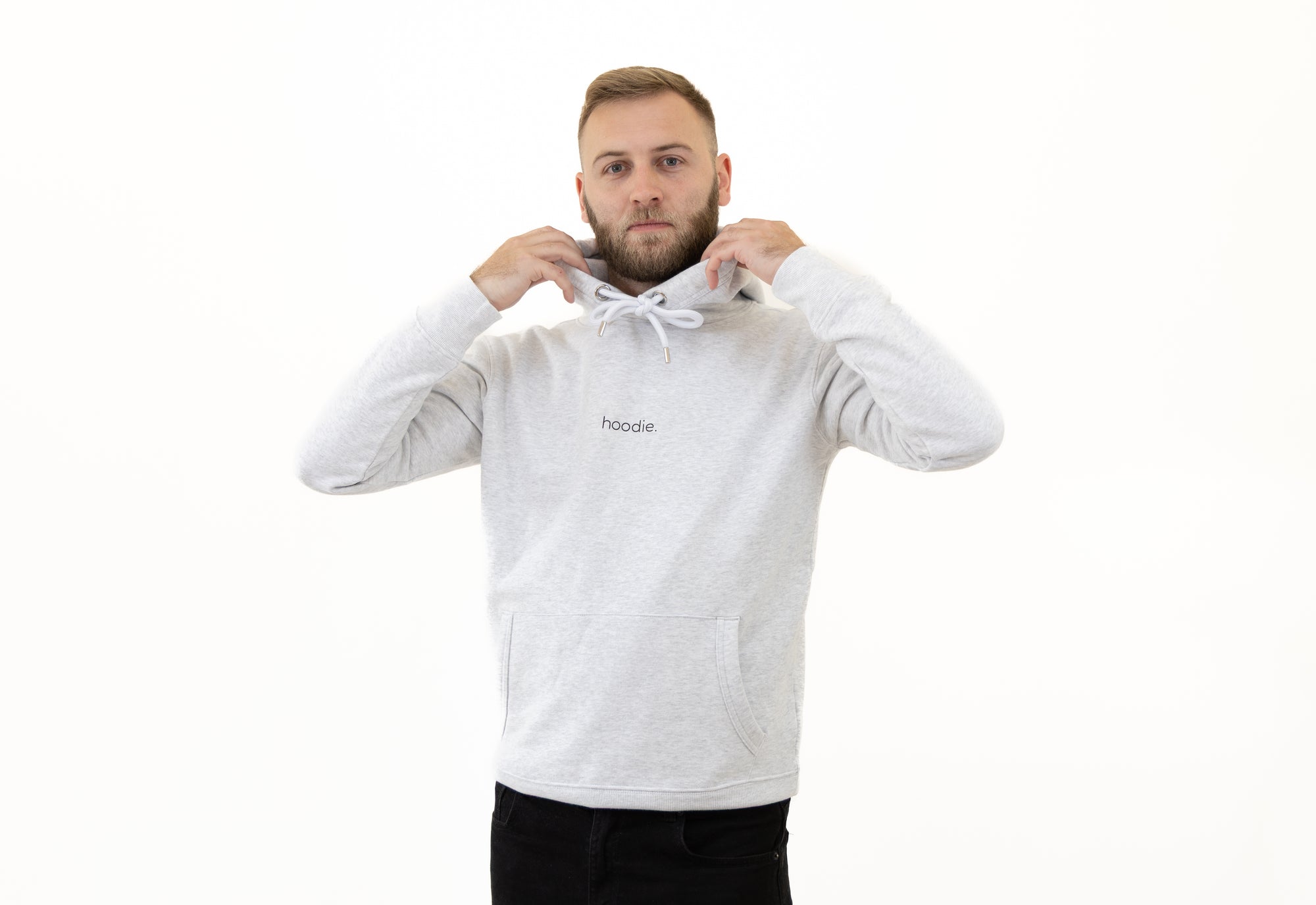 simple. hoodie. ash-grey.