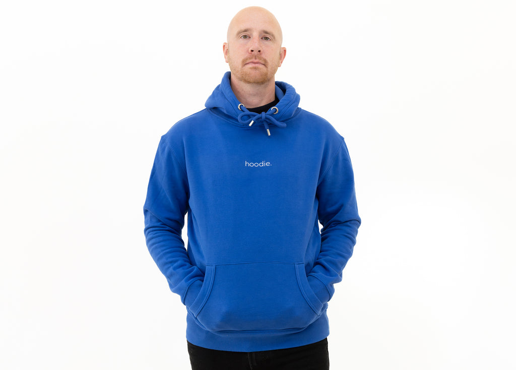 simple. hoodie. royal.
