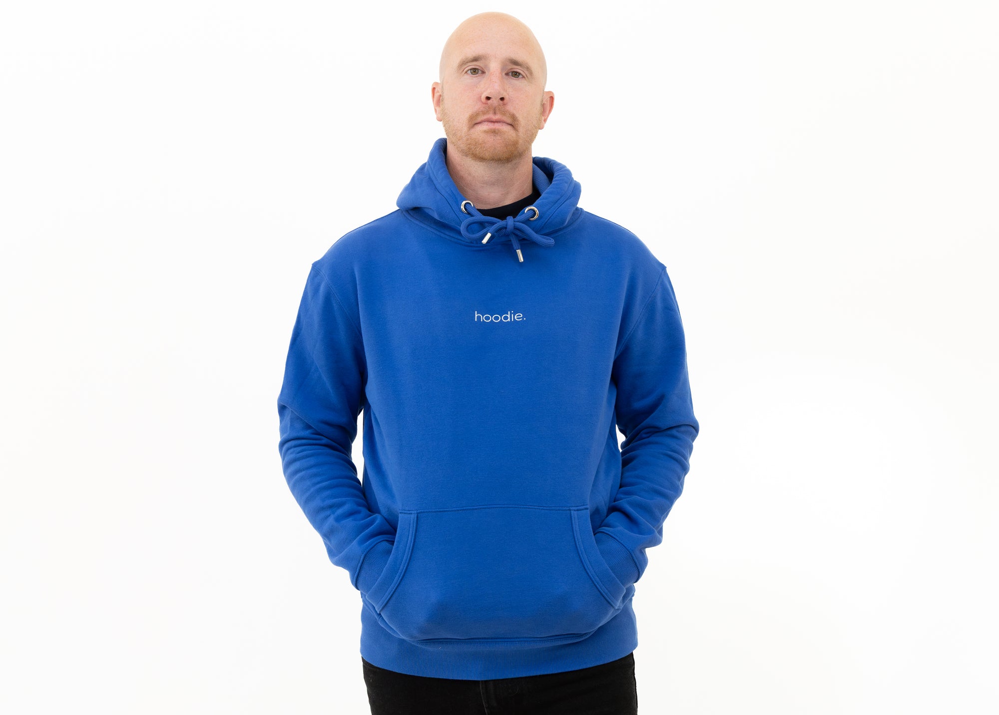 simple. hoodie. royal.