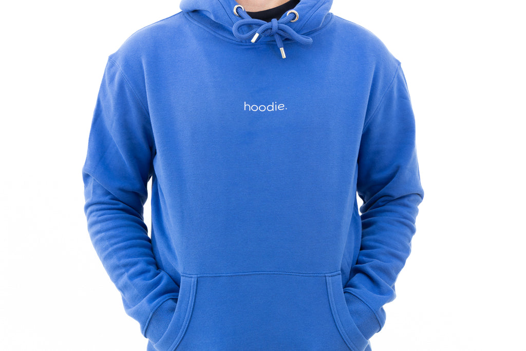 simple. hoodie. royal.