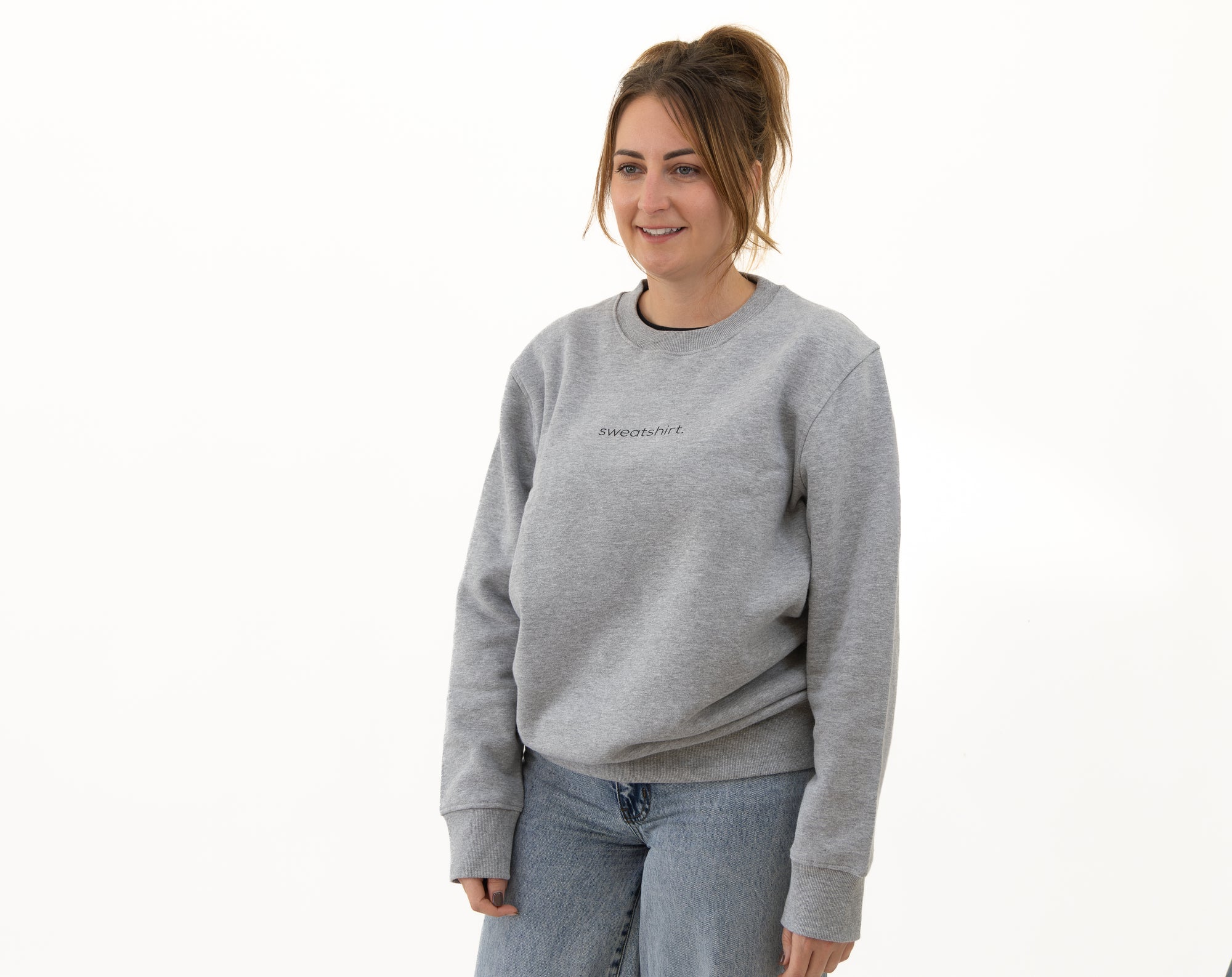 simple. sweatshirt. grey-marl.