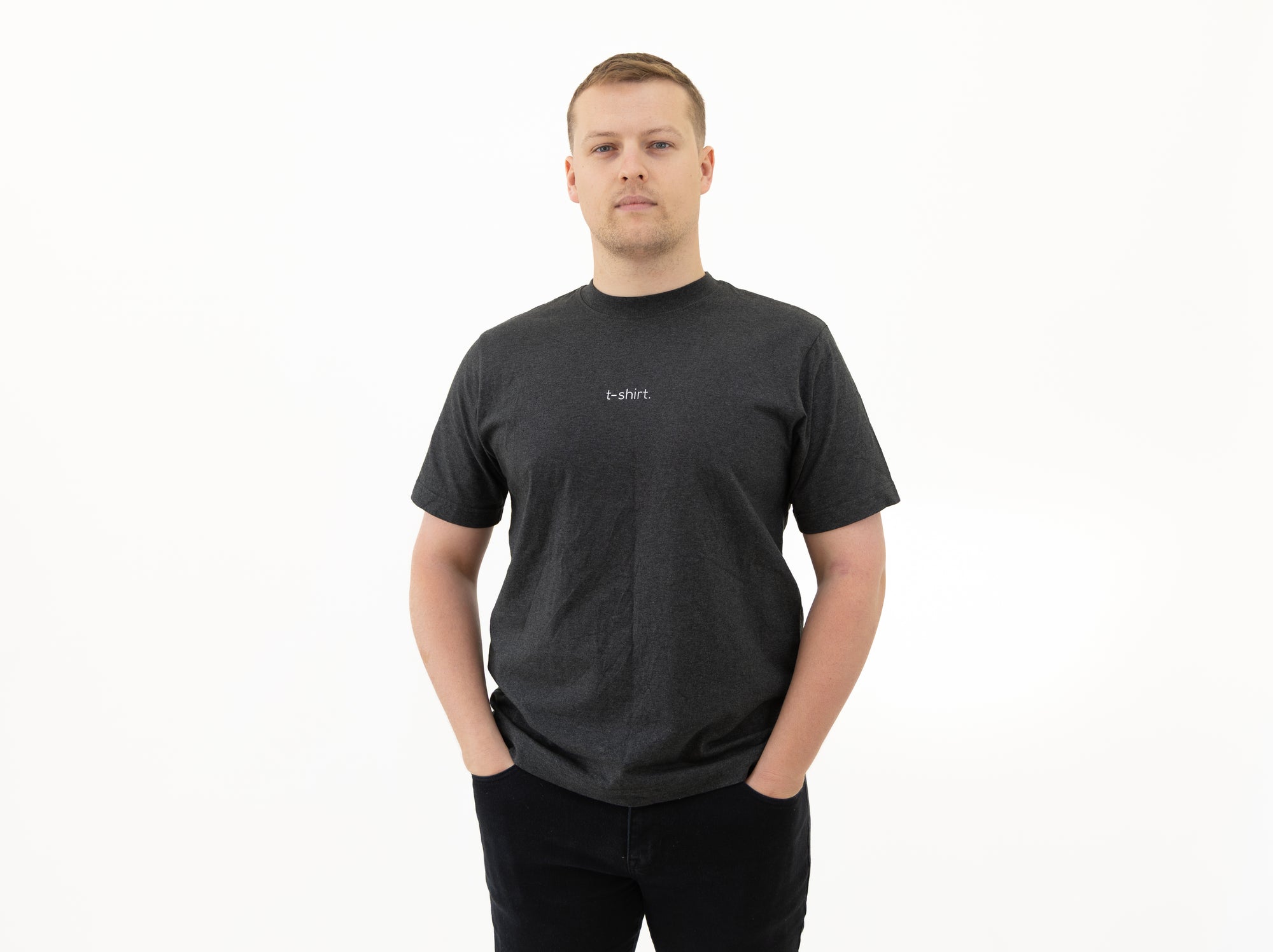simple. t-shirt. dark-heather.