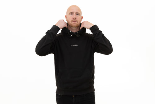 simple. hoodie. black.