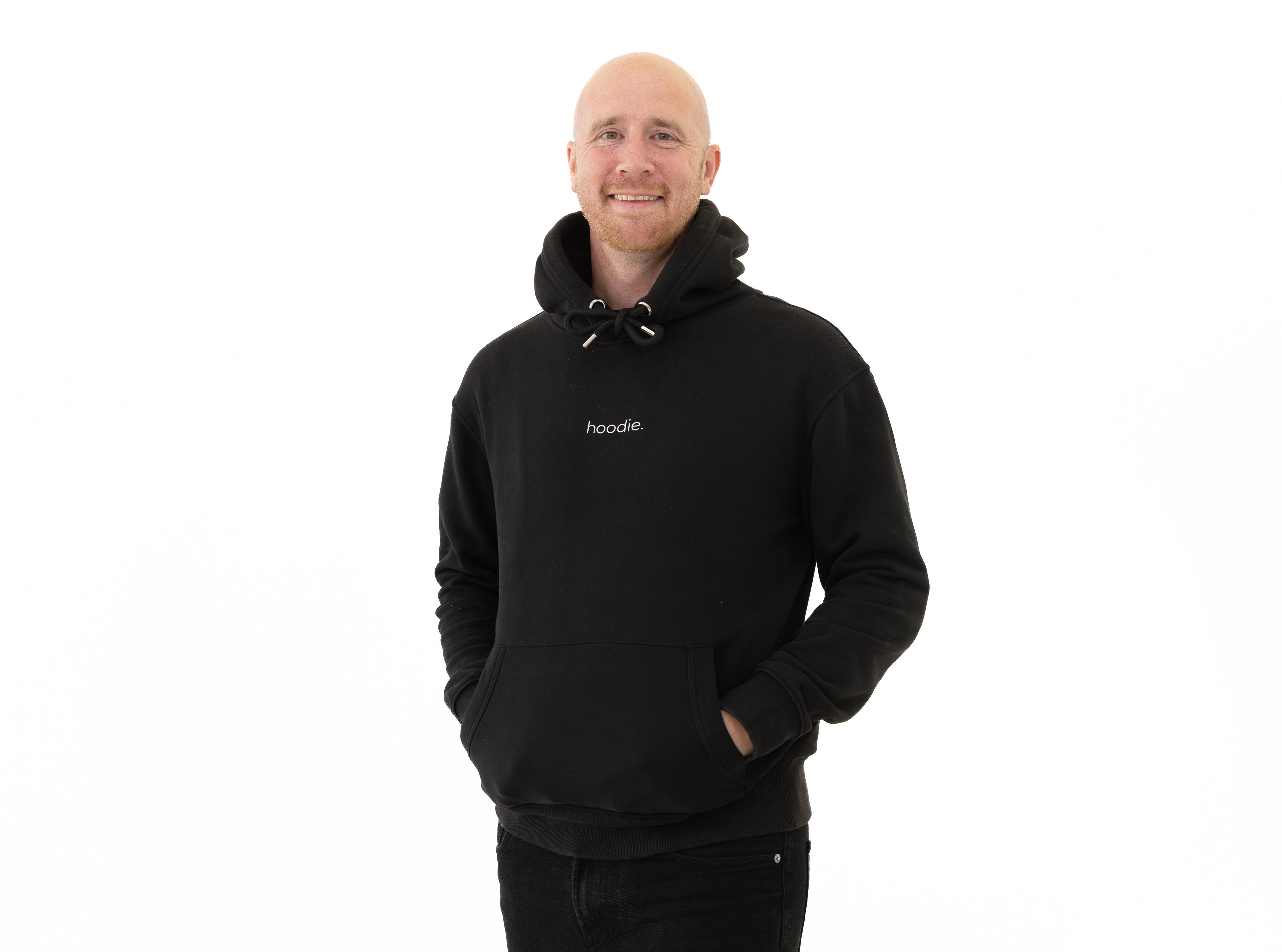 simple. hoodie. black.