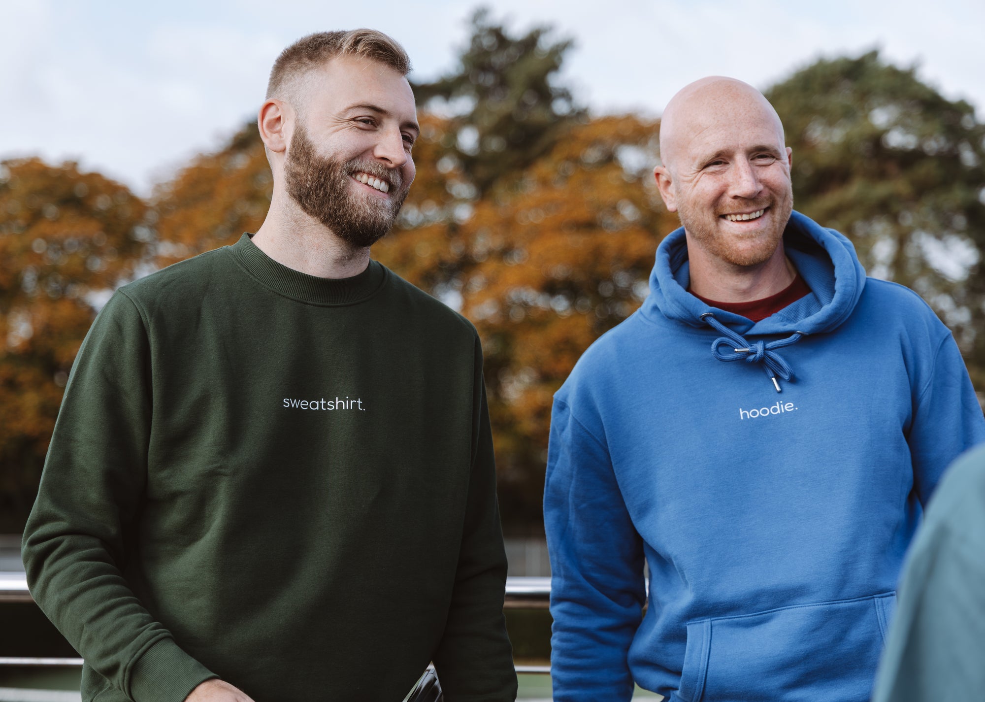 simple. sweatshirt. forest-green.