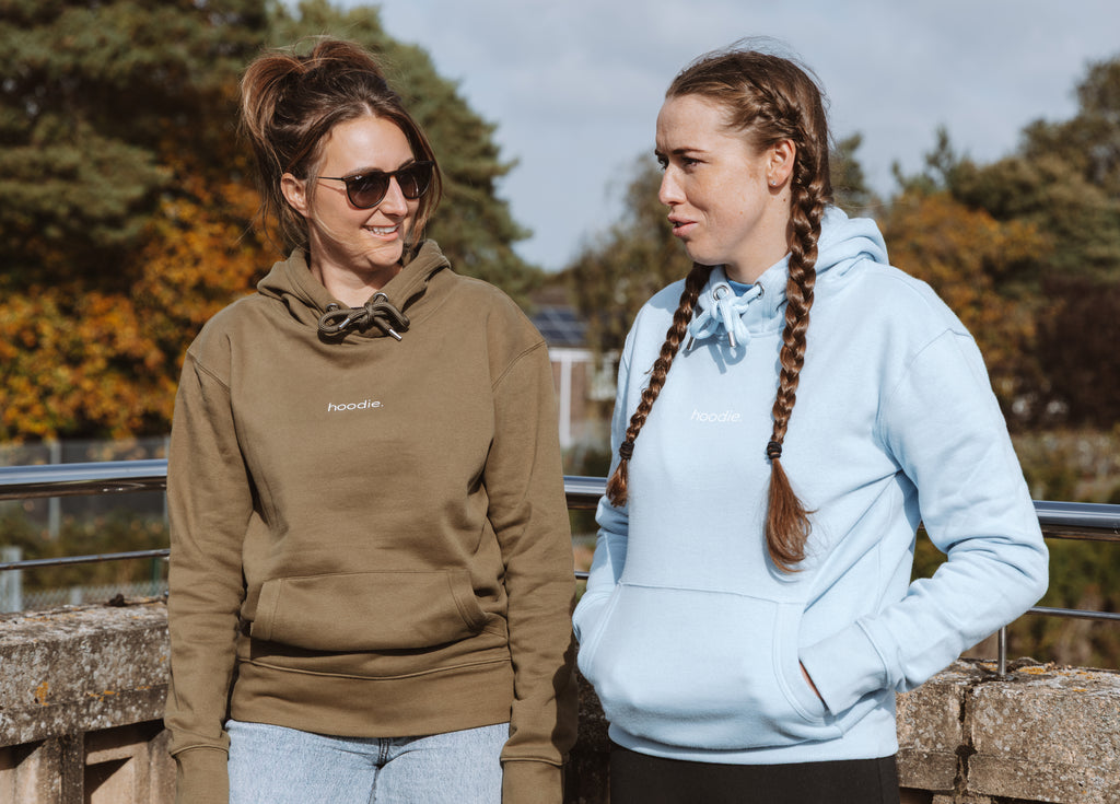 simple. hoodie. khaki.