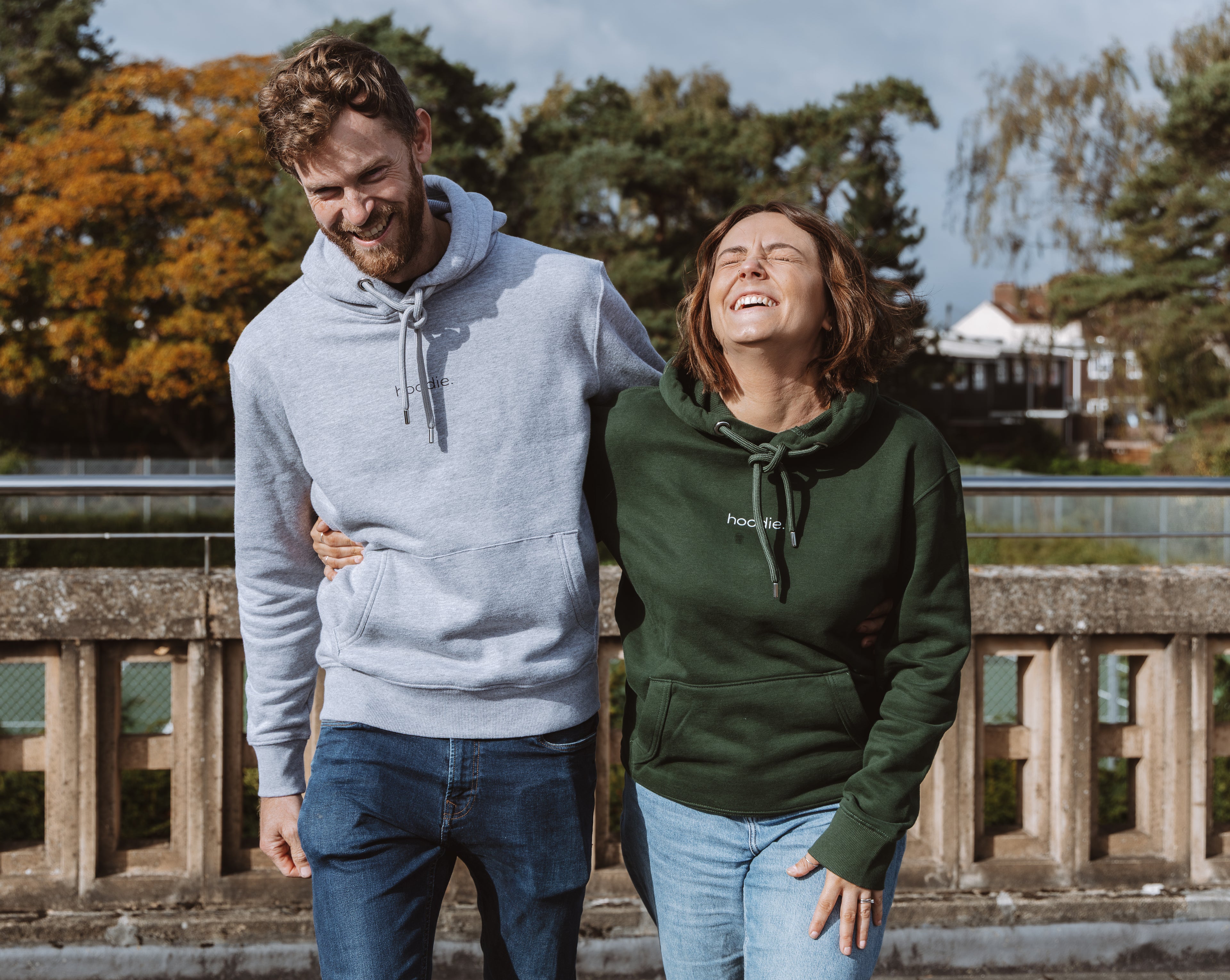 simple. hoodie. forest-green.