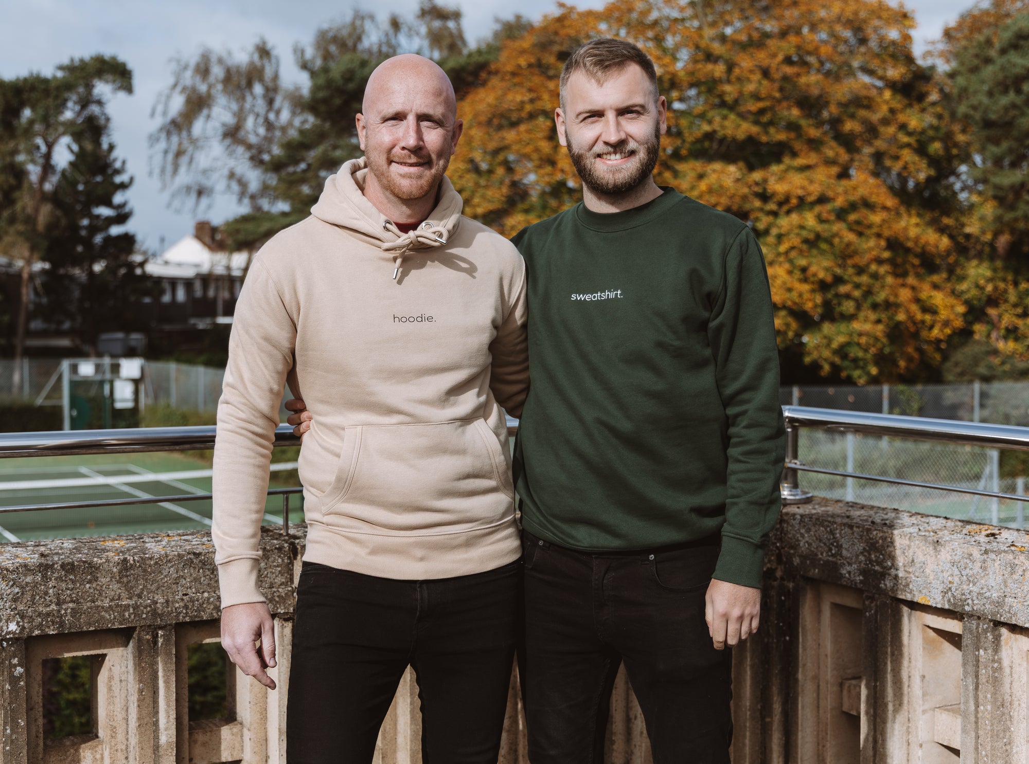 simple. sweatshirt. forest-green.