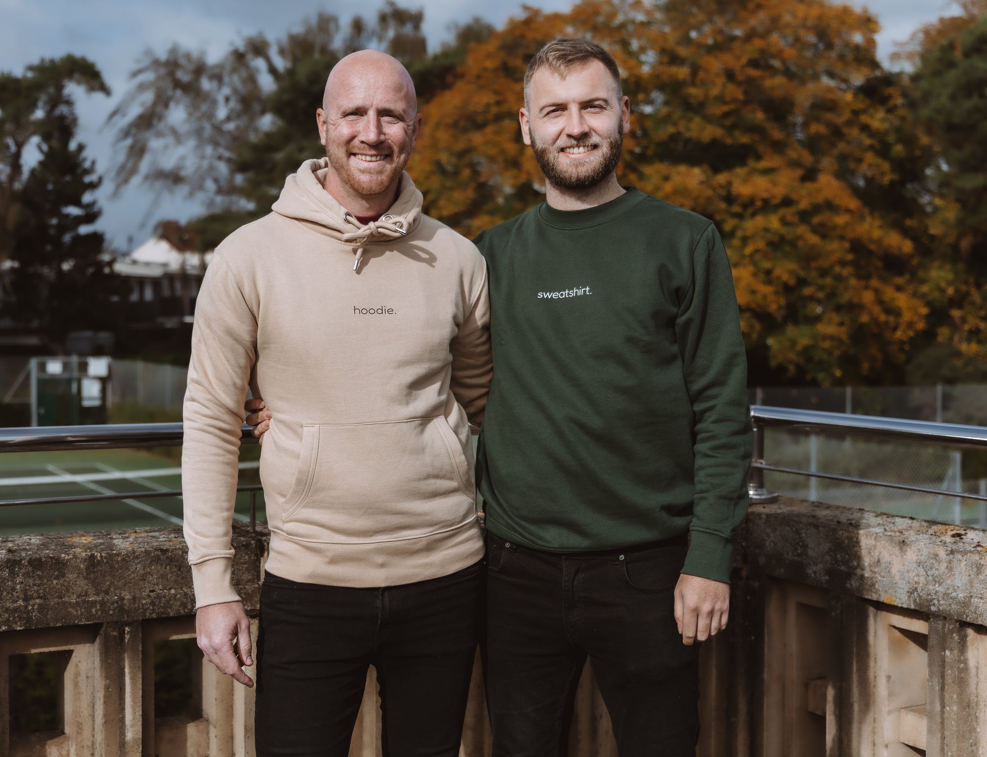 simple. sweatshirt. forest-green.