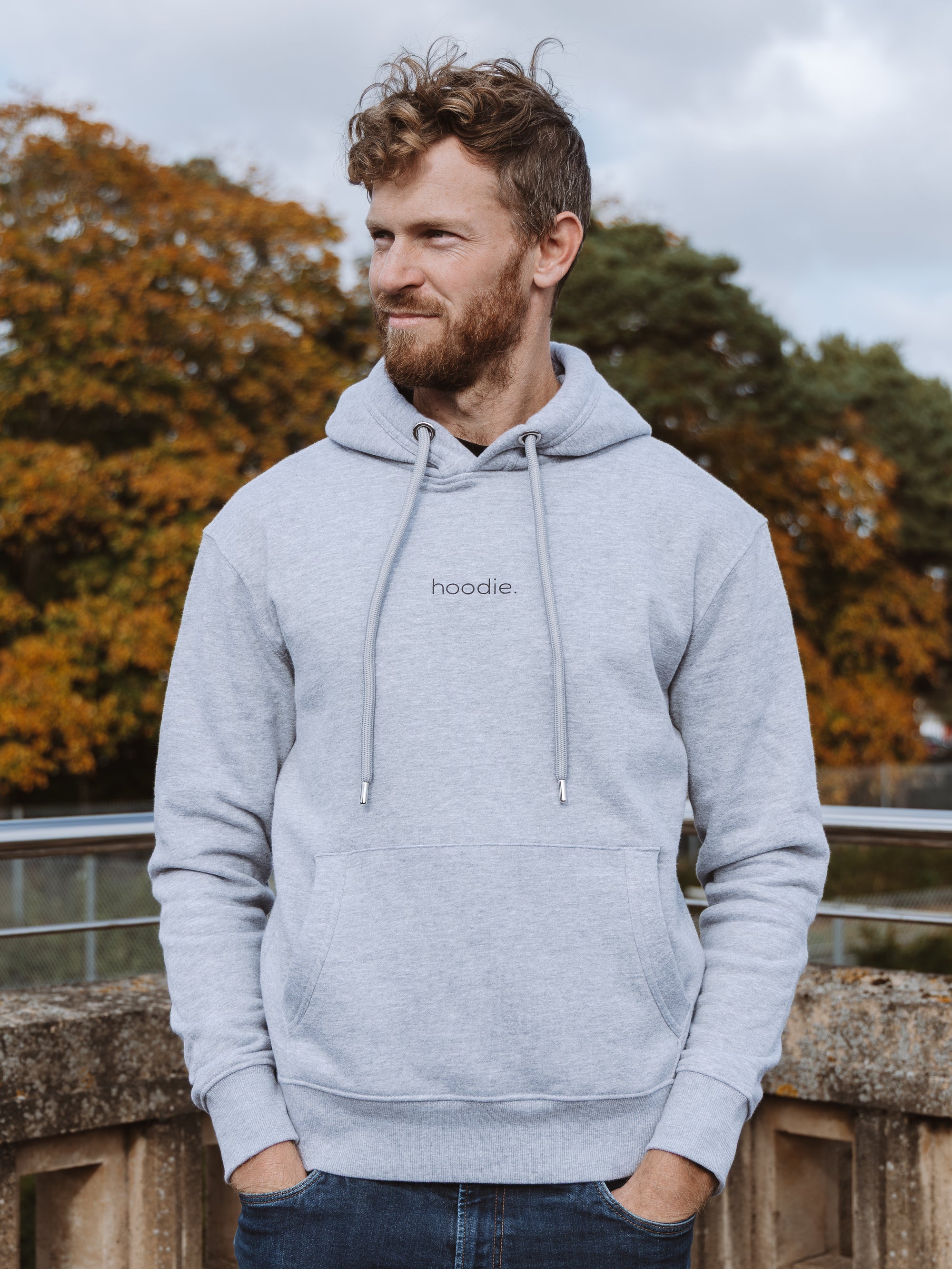 simple. hoodie. ash-grey.