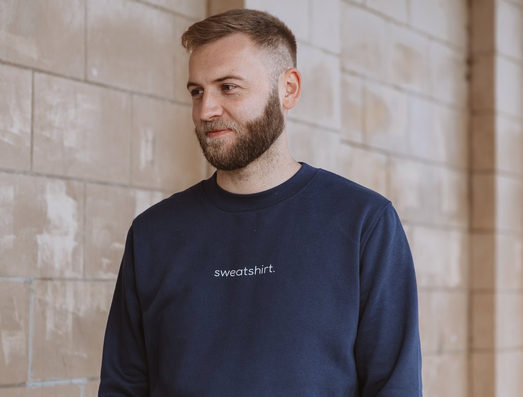 simple. sweatshirt. french-navy.