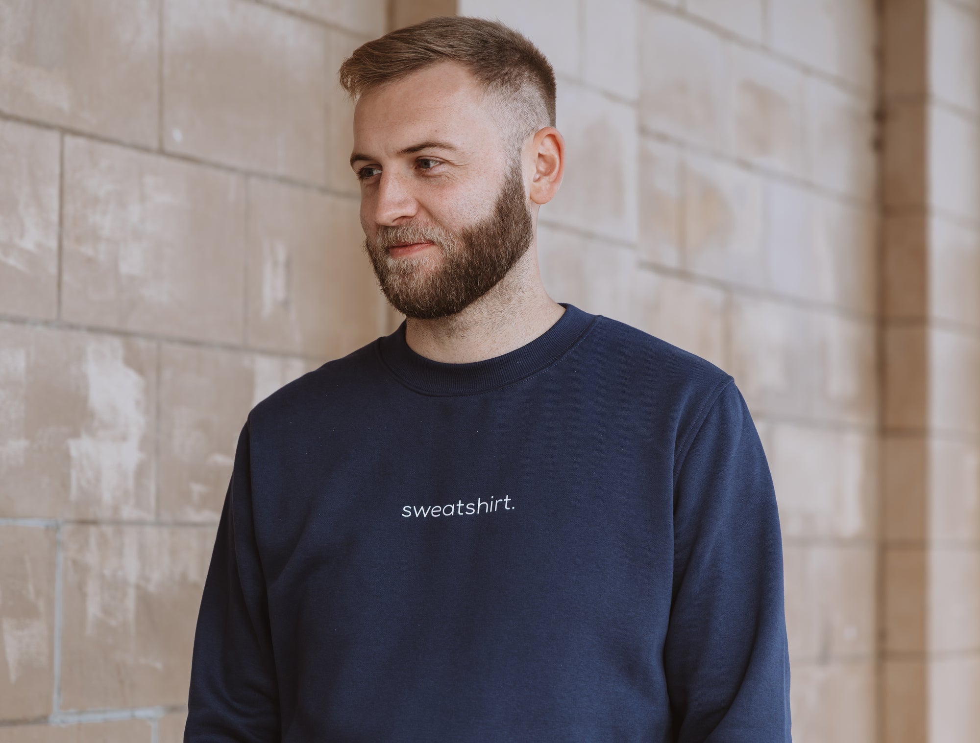 simple. sweatshirt. french-navy.