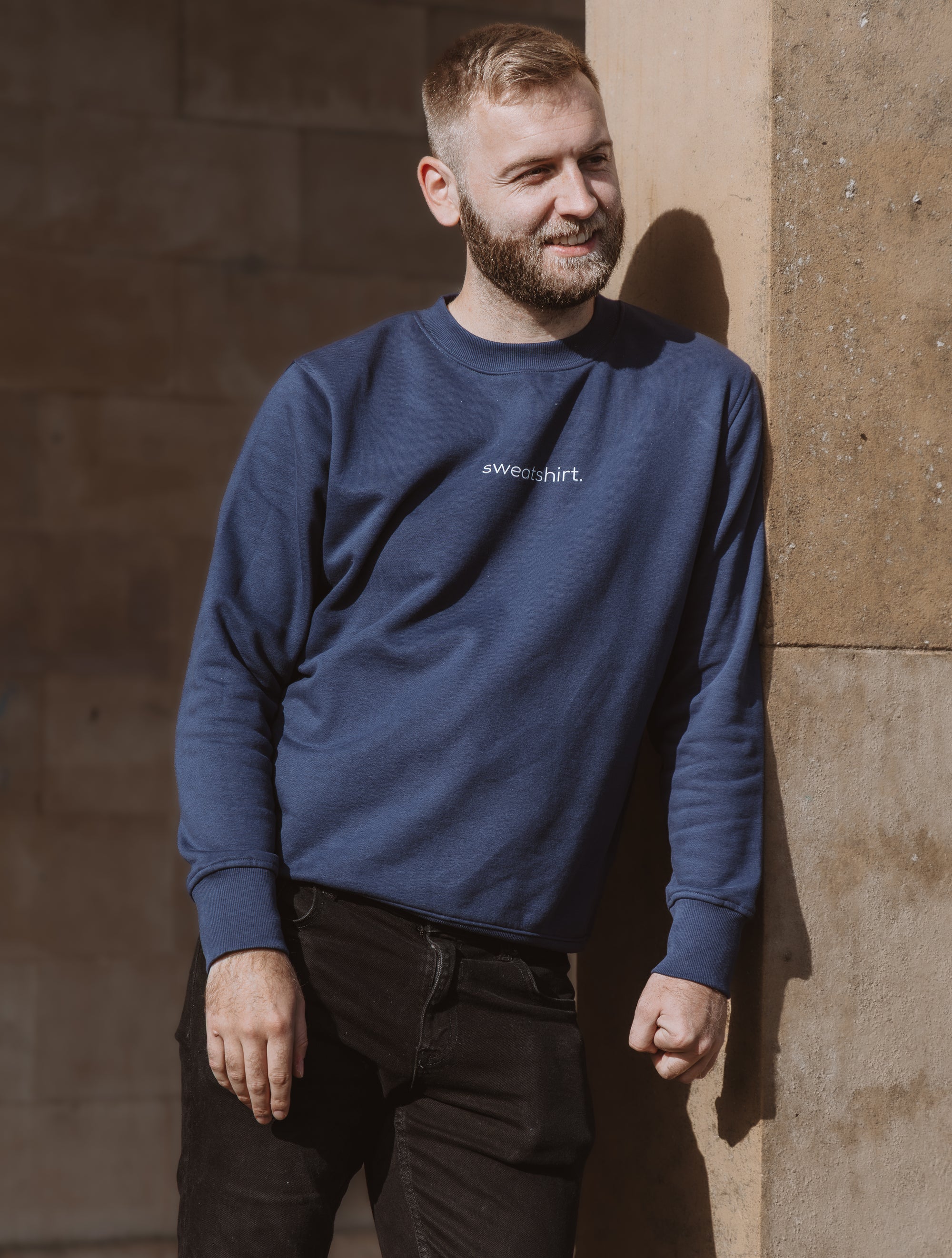 simple. sweatshirt. french-navy.