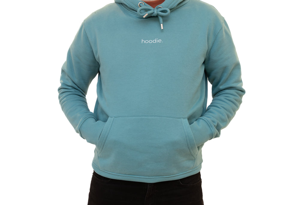 simple. hoodie. teal.