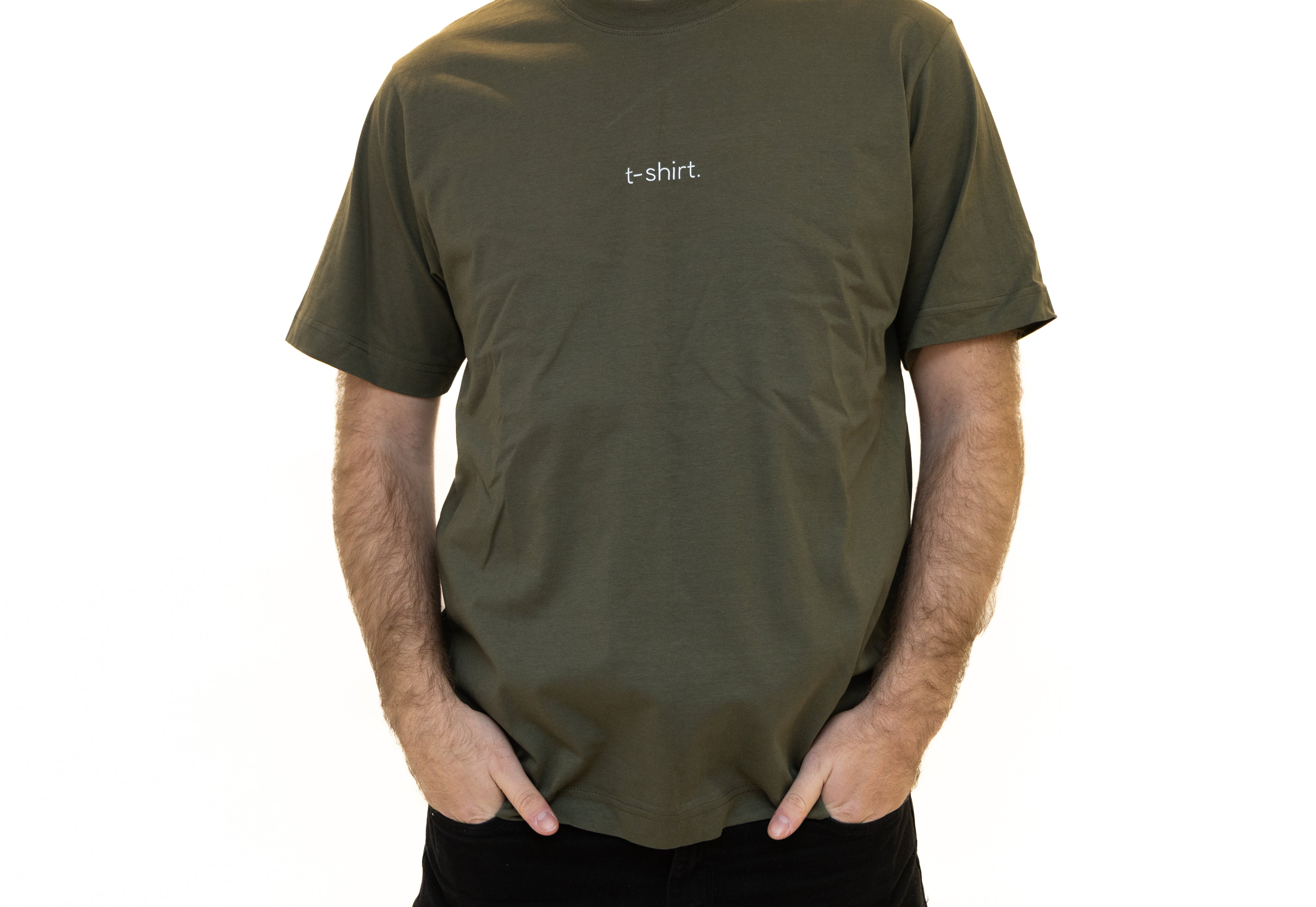 simple. t-shirt. khaki.