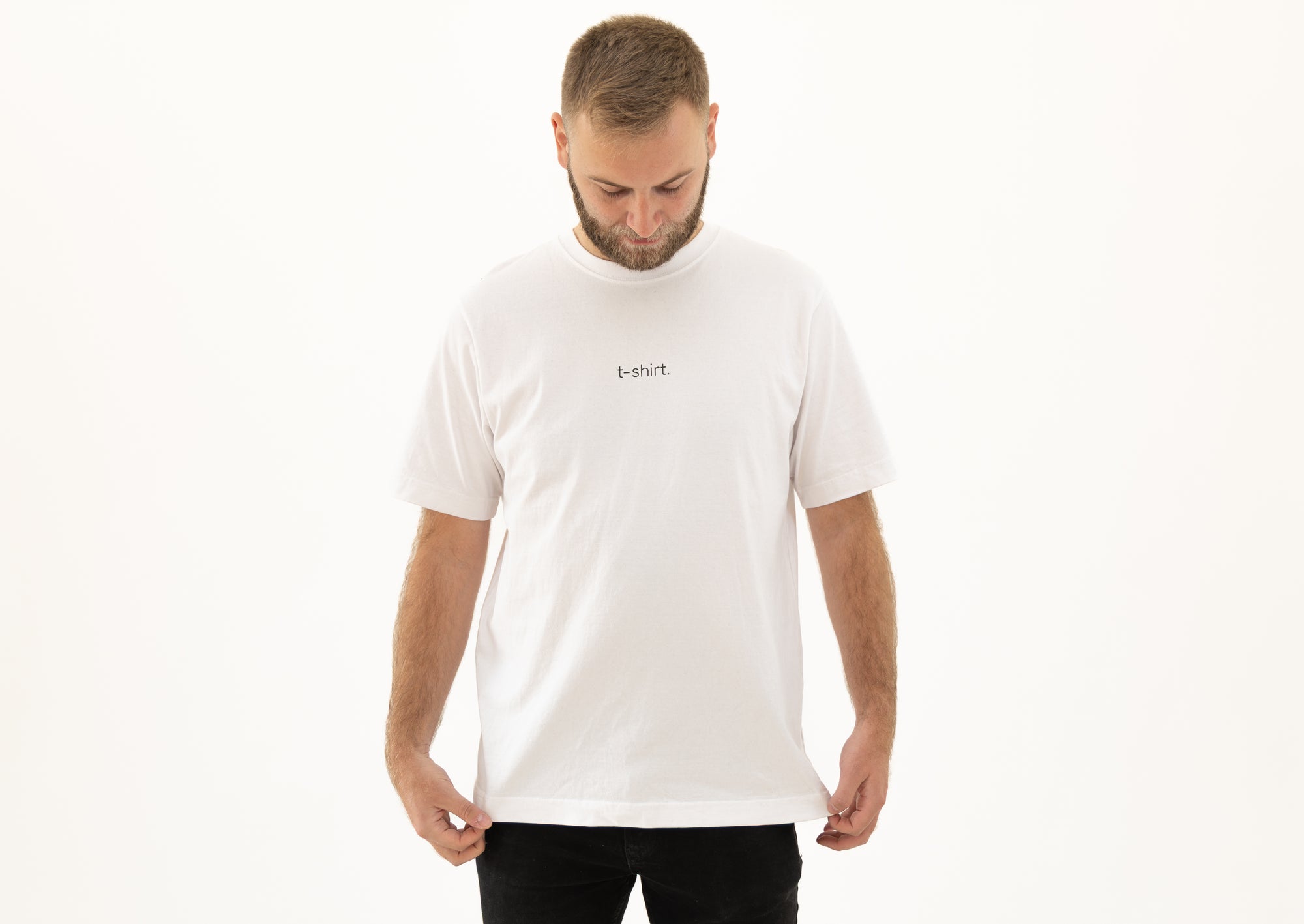 simple. t-shirt. white.