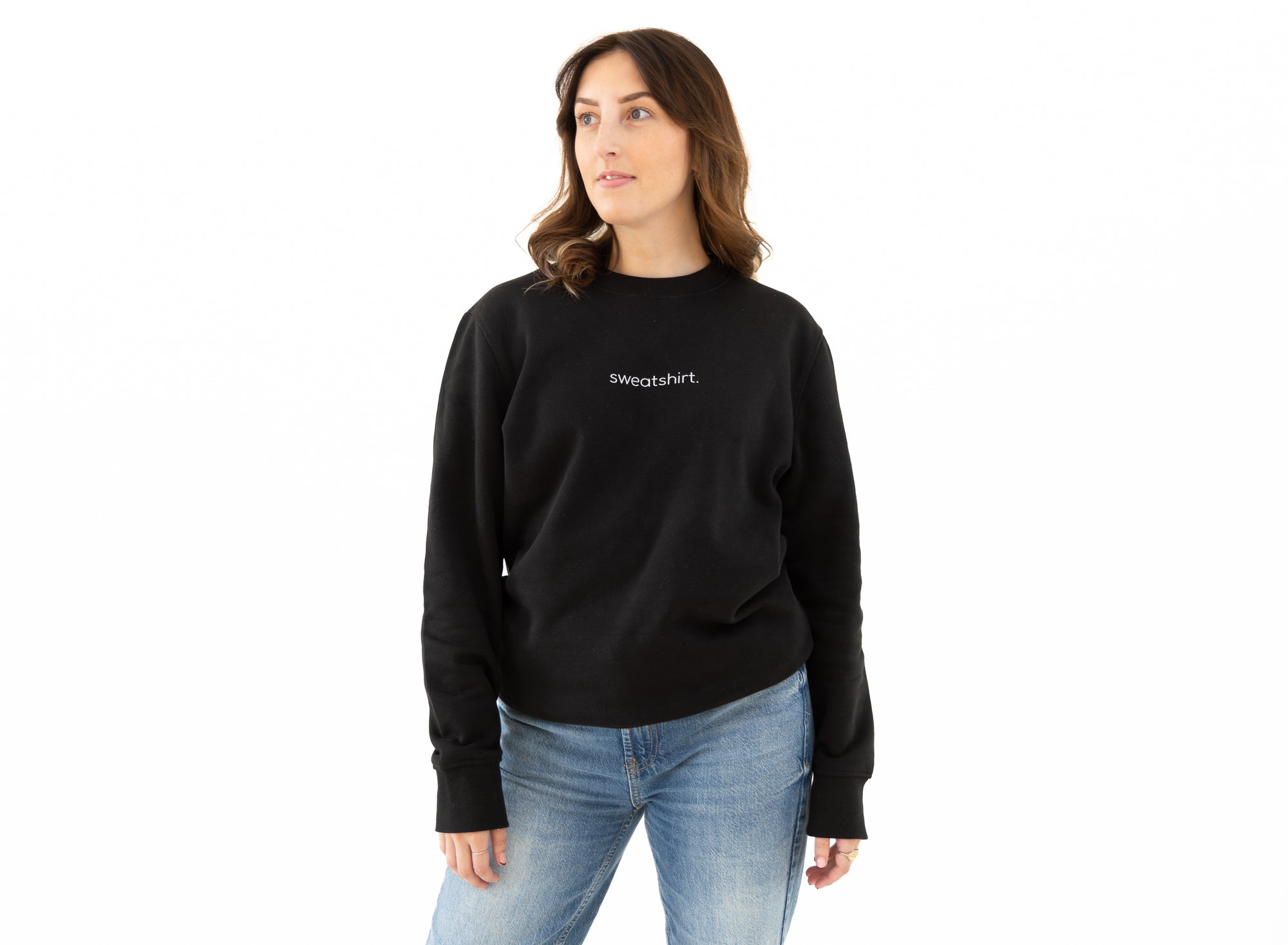 simple. sweatshirt. black.