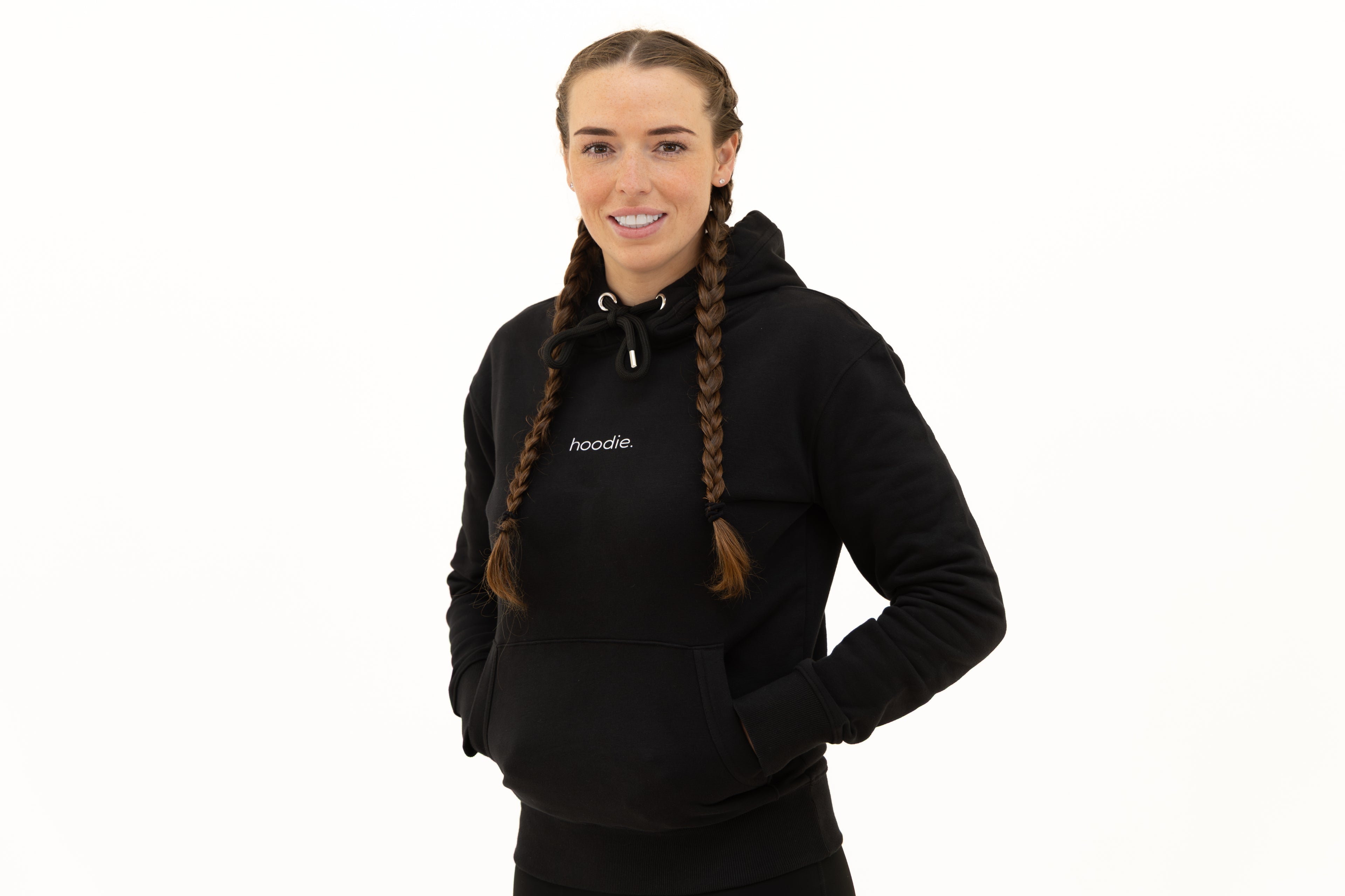 simple. hoodie. black.