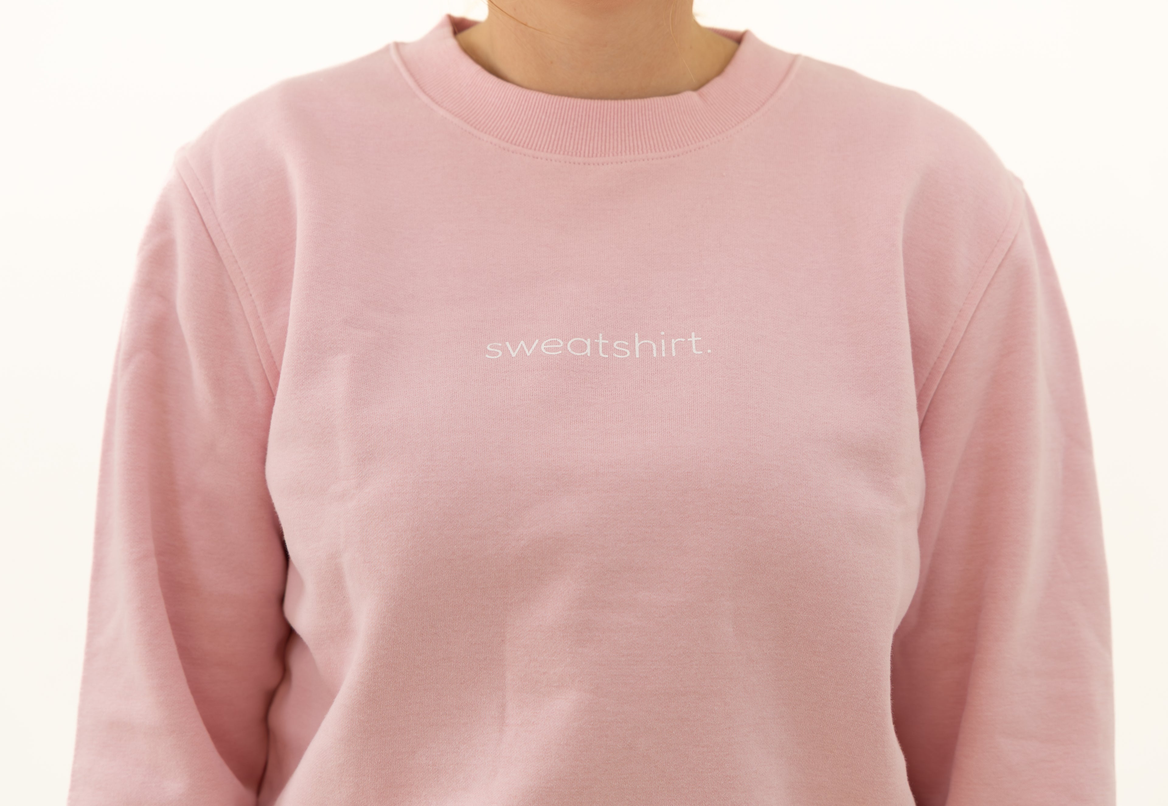 simple. sweatshirt. pink.