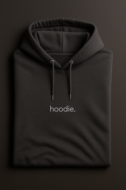 simple. hoodie. charcoal.