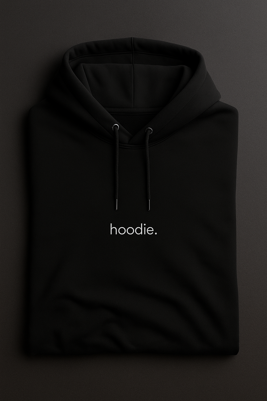 simple. hoodie. black.