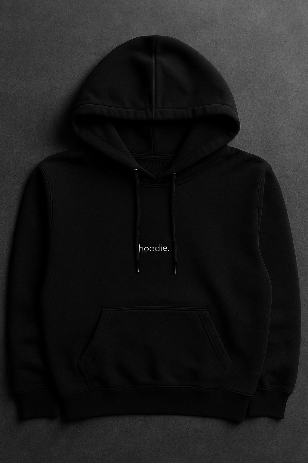 simple. hoodie. black.