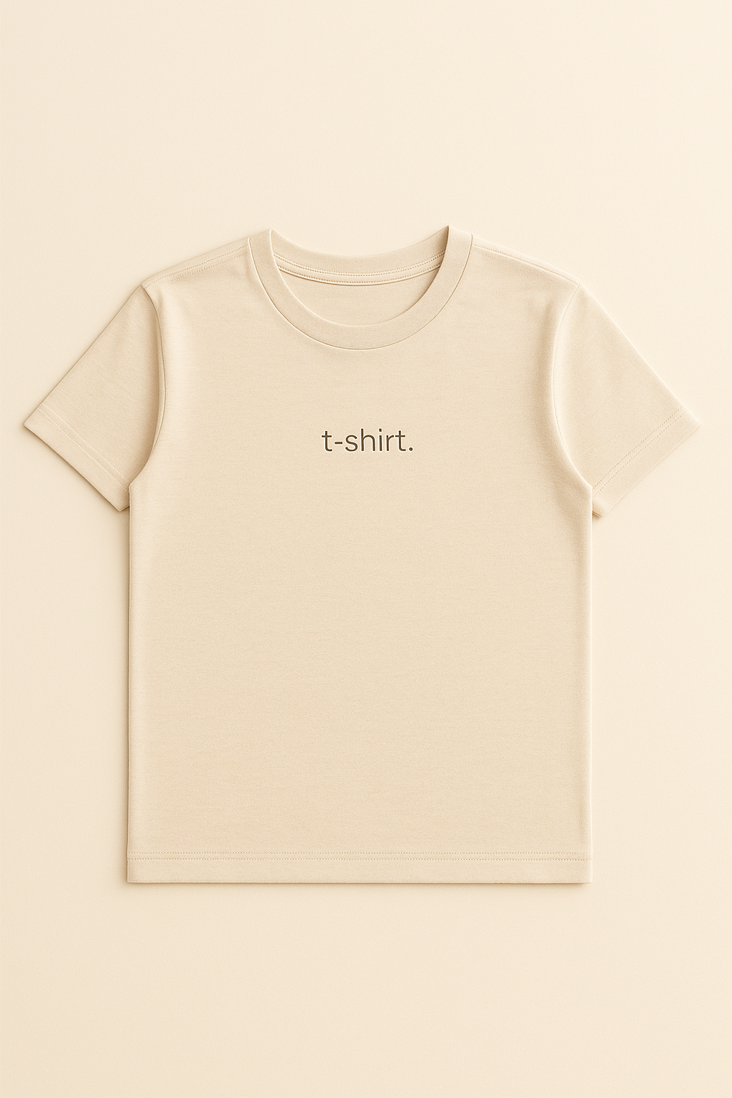 simple. t-shirt. natural-raw.