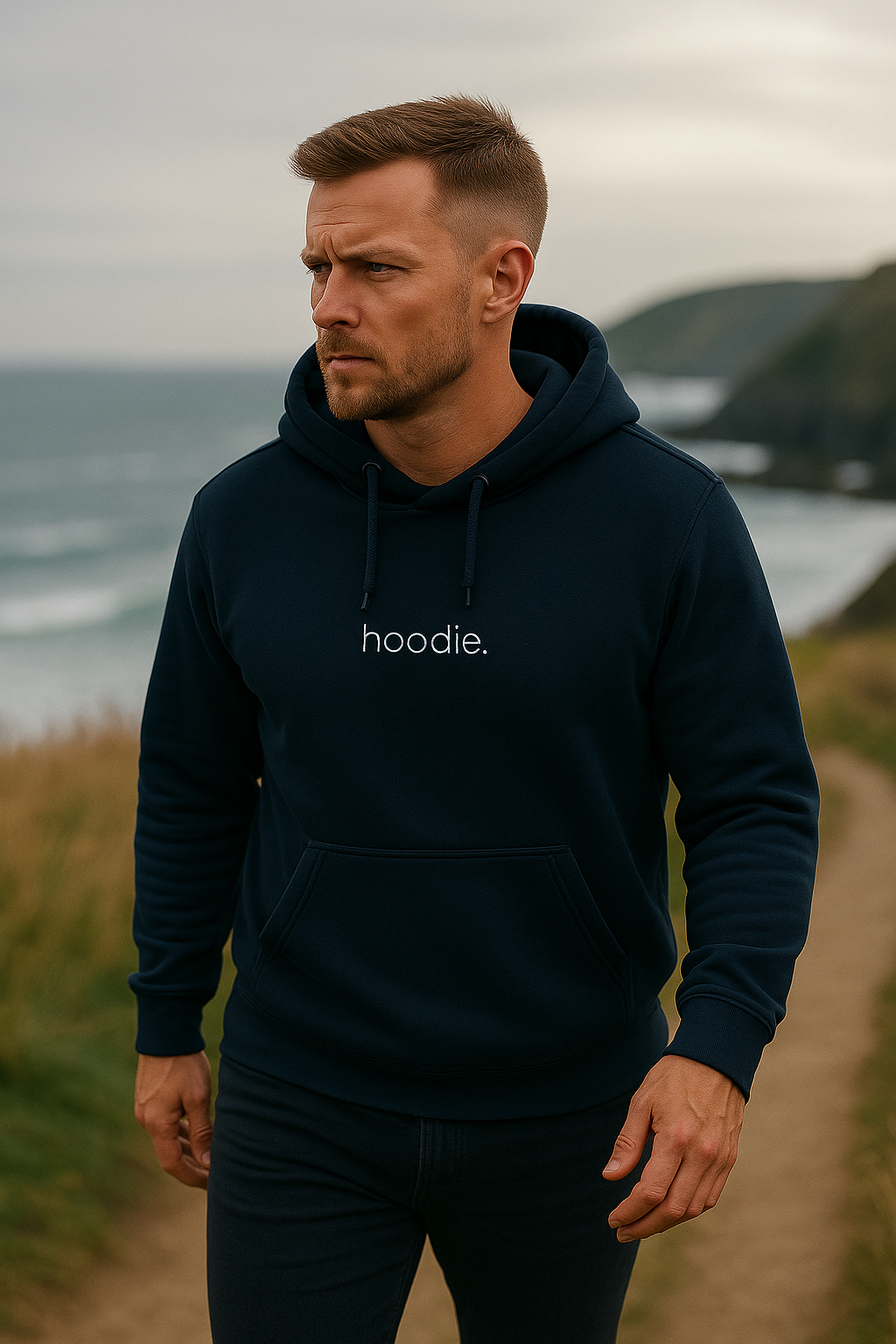 simple. hoodie. oxford-navy.